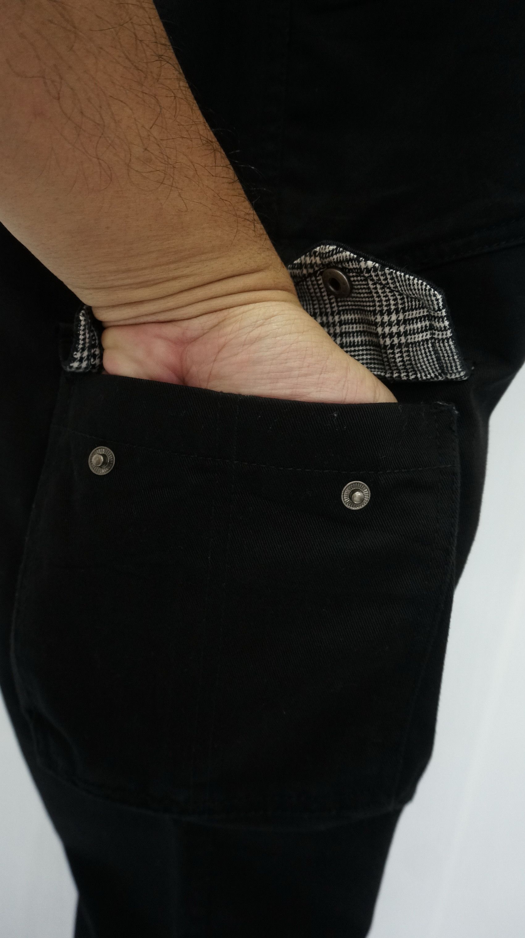 Japanese Brand Japan DOUBLE FOCUS Black Cargo Pants Size US 29 - 13 Thumbnail
