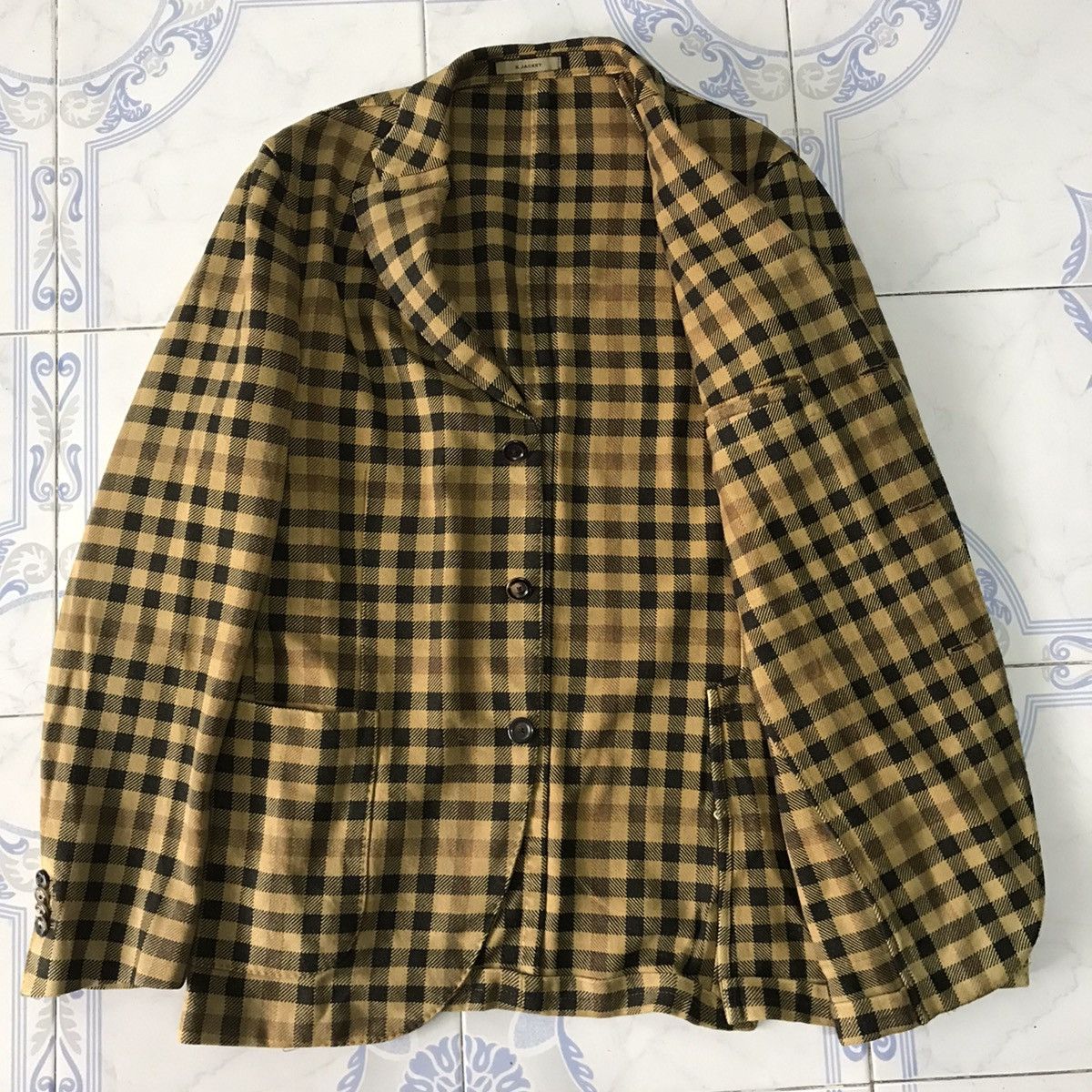 Boglioli Rare Checkered Boglioli K.Jacket Silk Made in Italy Size US M / EU 48-50 / 2 - 13 Thumbnail