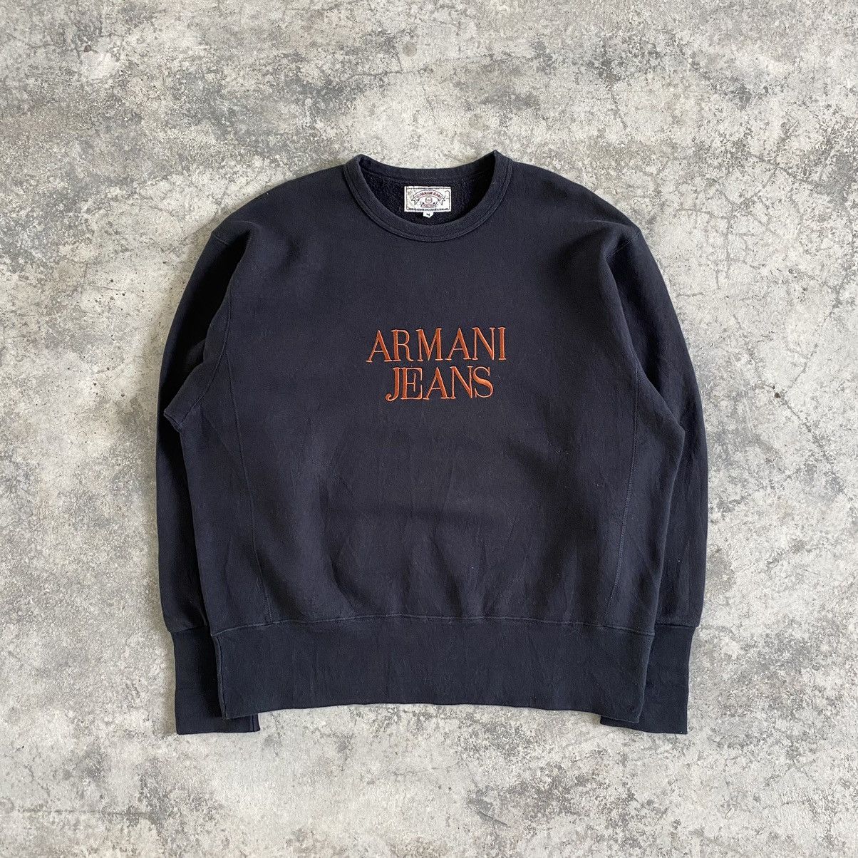 Armani Armani Jeans Embroidered Oversized Crewneck Sweatshirt Size US M / EU 48-50 / 2 - 2 Thumbnail