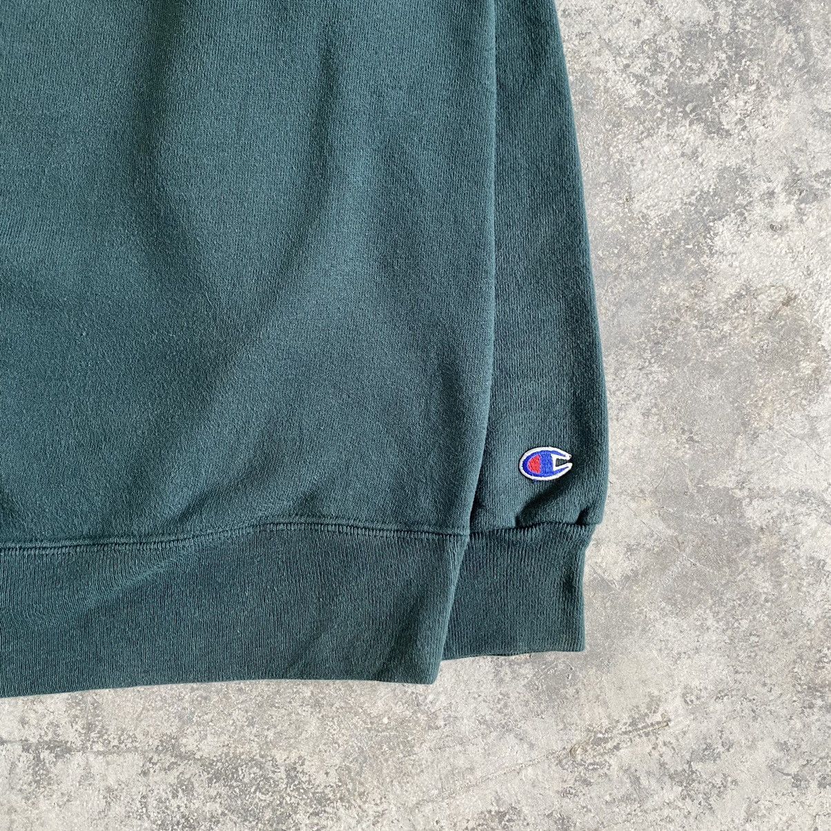 Champion Vintage 90’s Champion Faded Green Gusset V Sweashirt Size US XL / EU 56 / 4 - 6 Thumbnail