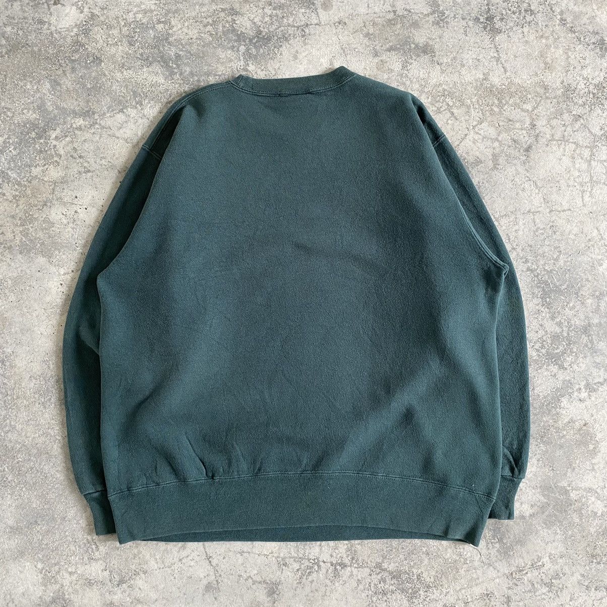 Champion Vintage 90’s Champion Faded Green Gusset V Sweashirt Size US XL / EU 56 / 4 - 9 Thumbnail