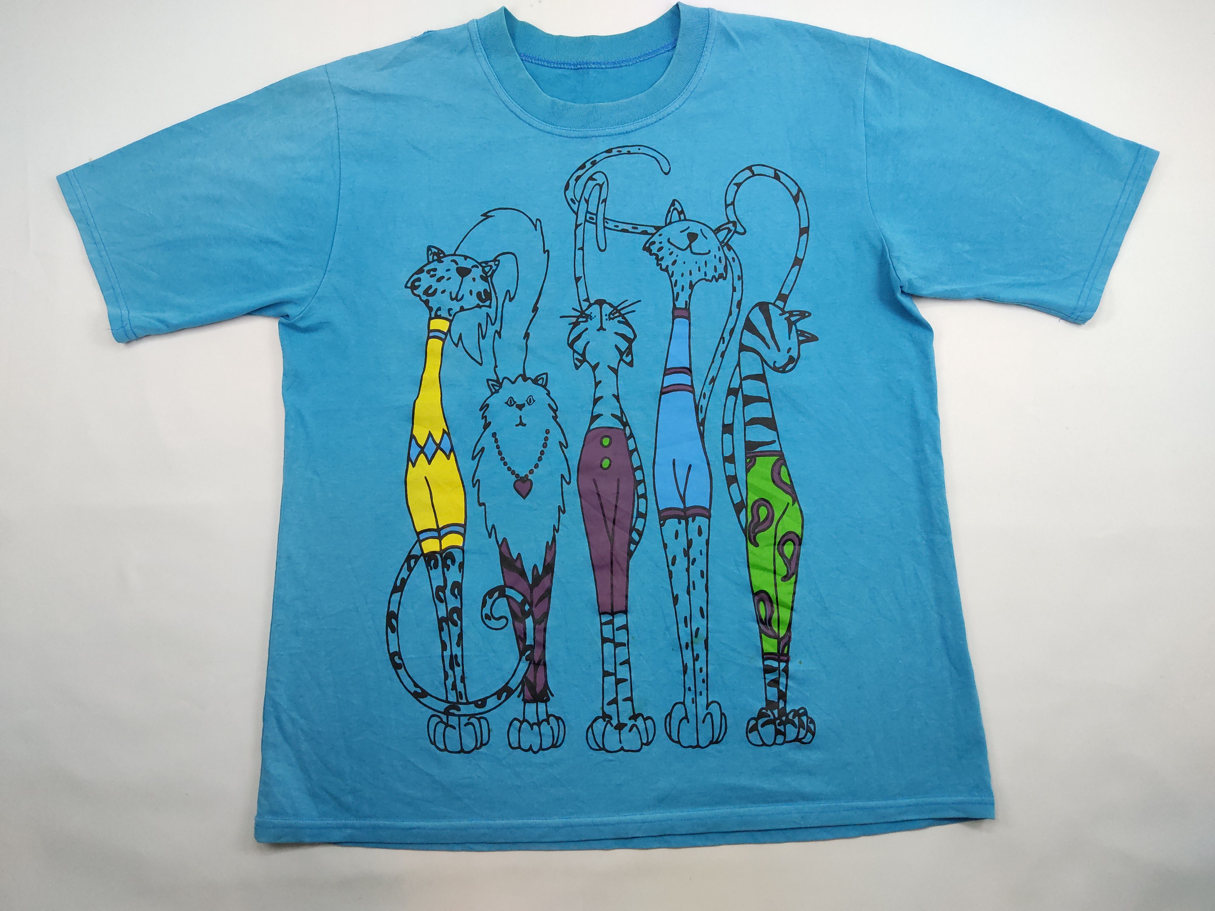 Cartoon Network Cats Animal Tee Cartoon Art Vintage Cat Lover Fashion Size US L / EU 52-54 / 3 - 1 Thumbnail