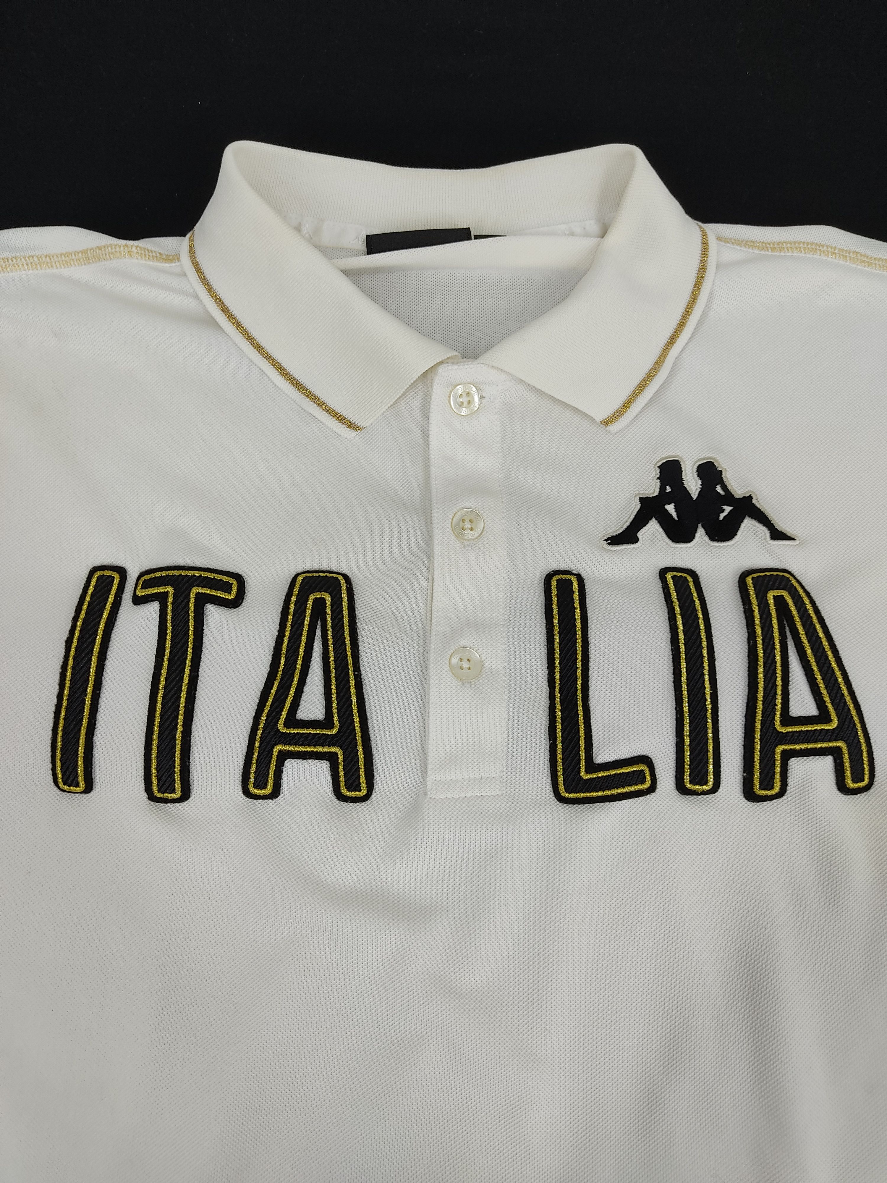 Kappa Vintage Kappa Italia Big Logo Spell Out Polo Tee Size L / US 10 / IT 46 - 2 Thumbnail