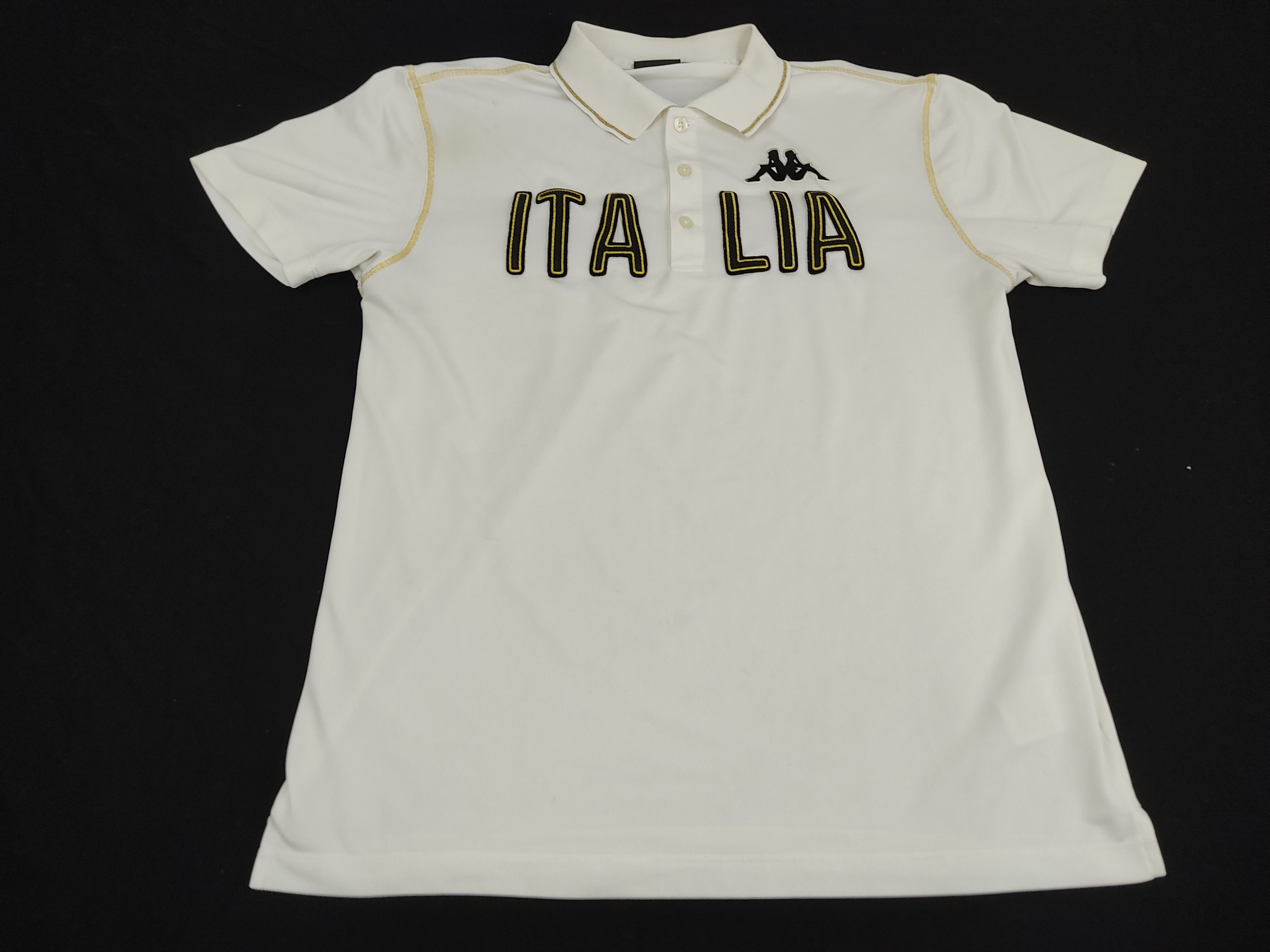 Kappa Vintage Kappa Italia Big Logo Spell Out Polo Tee Size L / US 10 / IT 46 - 1 Thumbnail