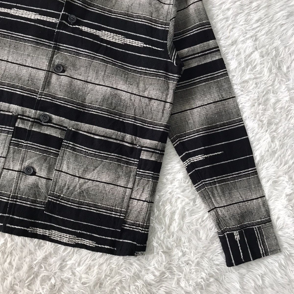 Japanese Brand 💥Vtg Radiall Single Needle Sleeve Jacket Cozy Like Navajo Size US L / EU 52-54 / 3 - 4 Thumbnail