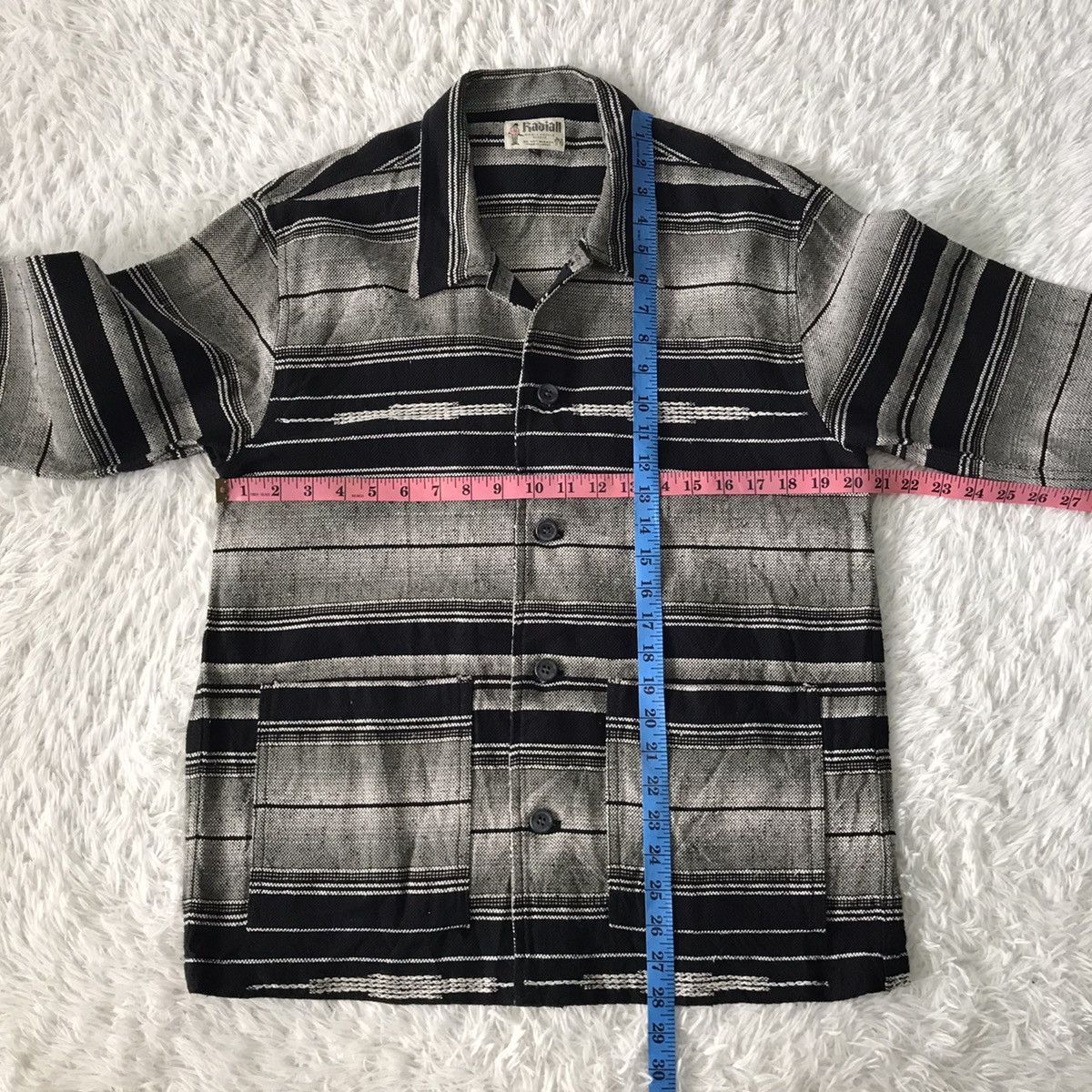 Japanese Brand 💥Vtg Radiall Single Needle Sleeve Jacket Cozy Like Navajo Size US L / EU 52-54 / 3 - 13 Thumbnail