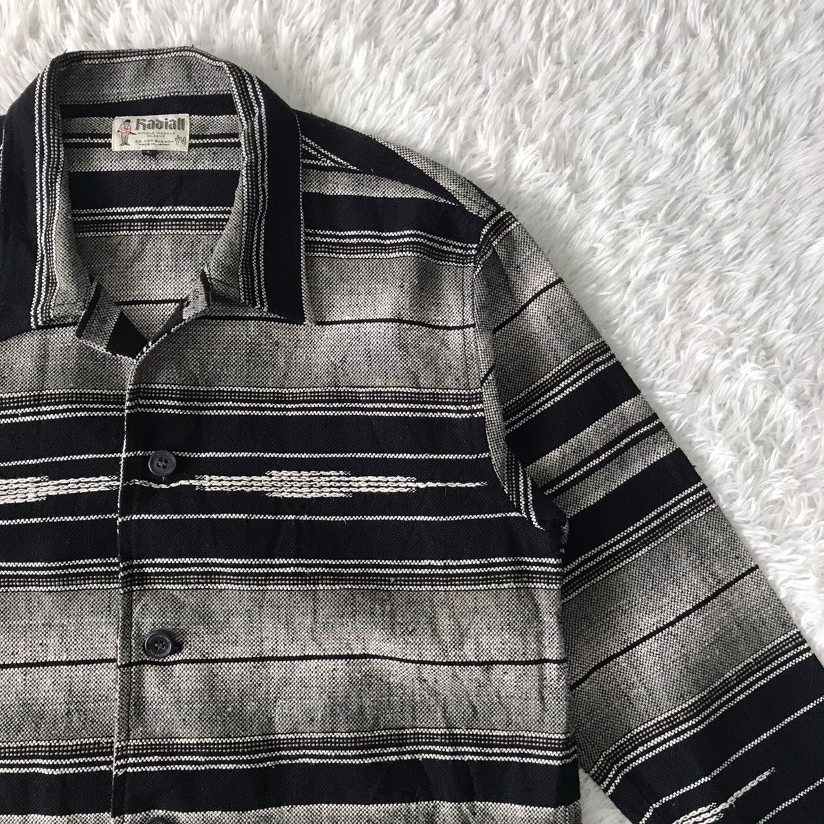 Japanese Brand 💥Vtg Radiall Single Needle Sleeve Jacket Cozy Like Navajo Size US L / EU 52-54 / 3 - 5 Thumbnail
