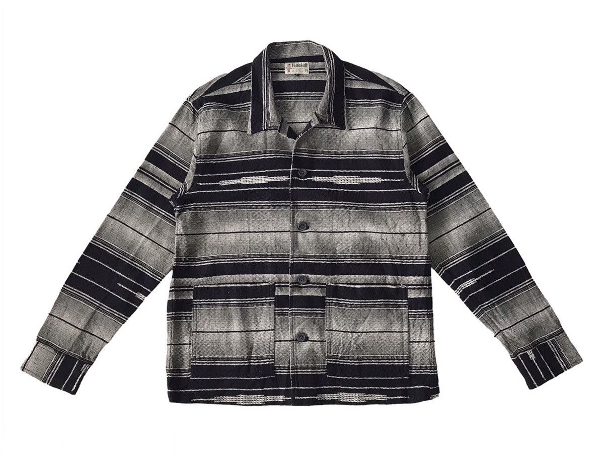 Japanese Brand 💥Vtg Radiall Single Needle Sleeve Jacket Cozy Like Navajo Size US L / EU 52-54 / 3 - 1 Thumbnail