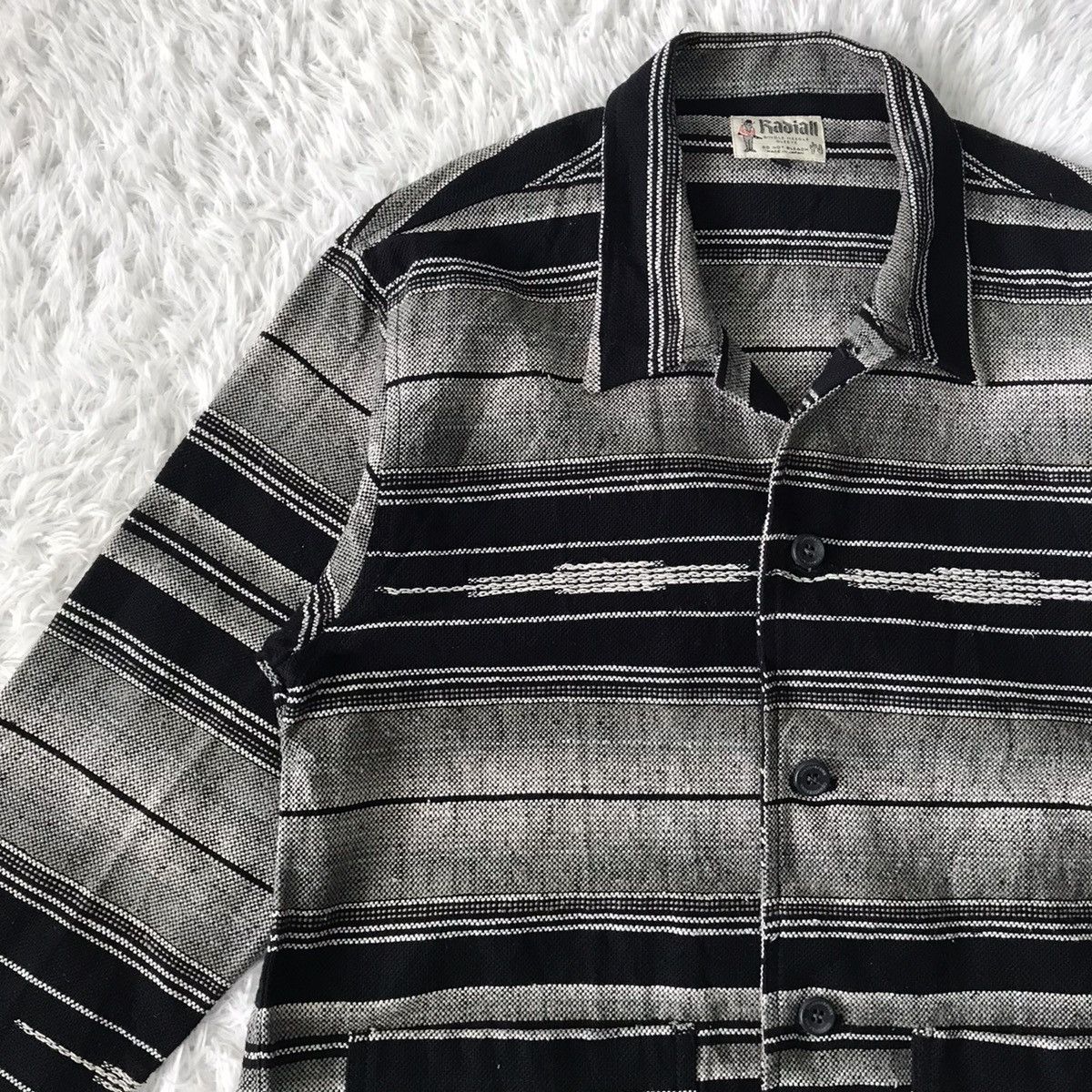 Japanese Brand 💥Vtg Radiall Single Needle Sleeve Jacket Cozy Like Navajo Size US L / EU 52-54 / 3 - 6 Thumbnail