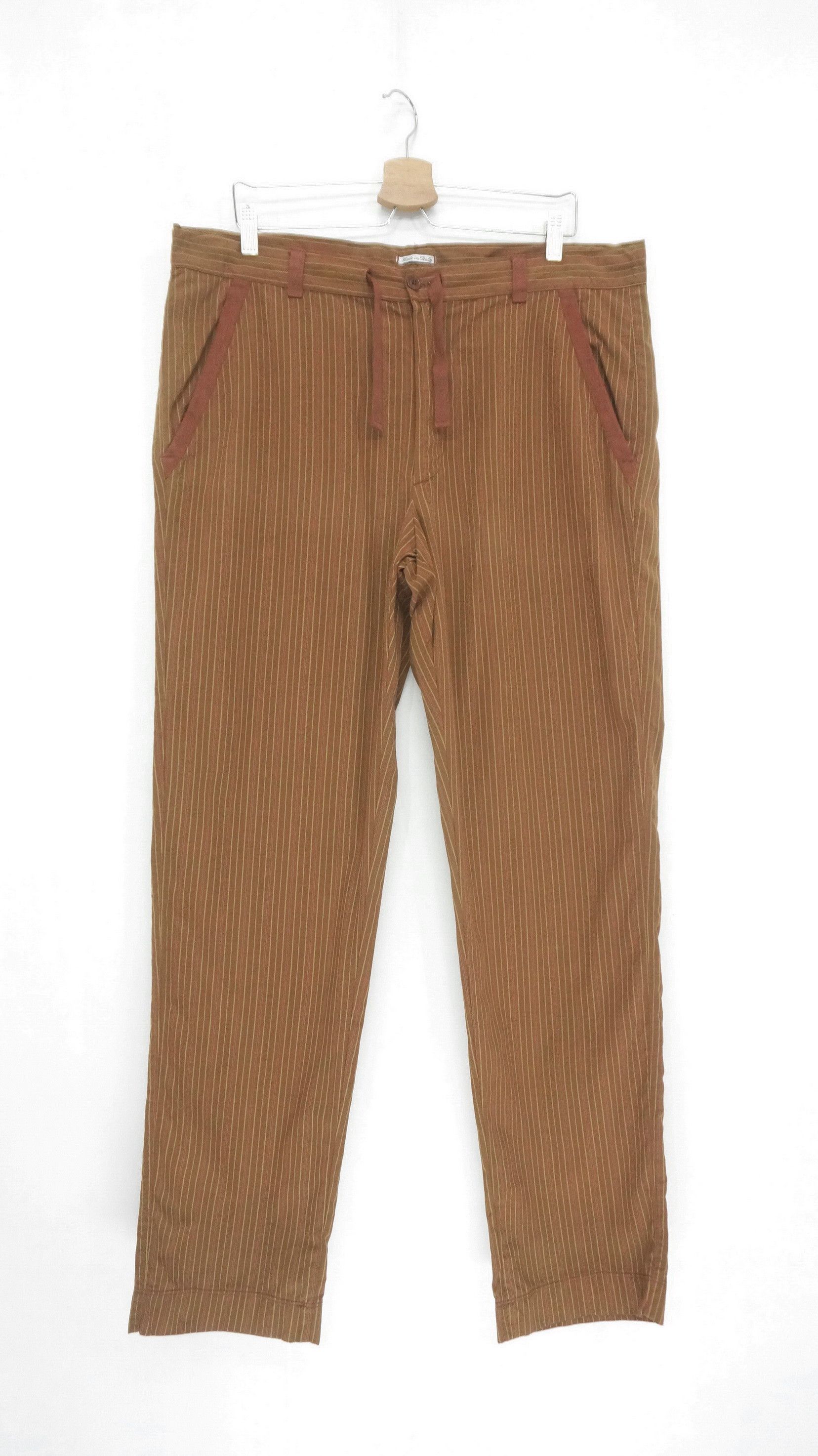 C.P. Company Rare! CP COMPANY Vintage Sunfaded Brown Striped Trouser Size US 39 - 2 Thumbnail