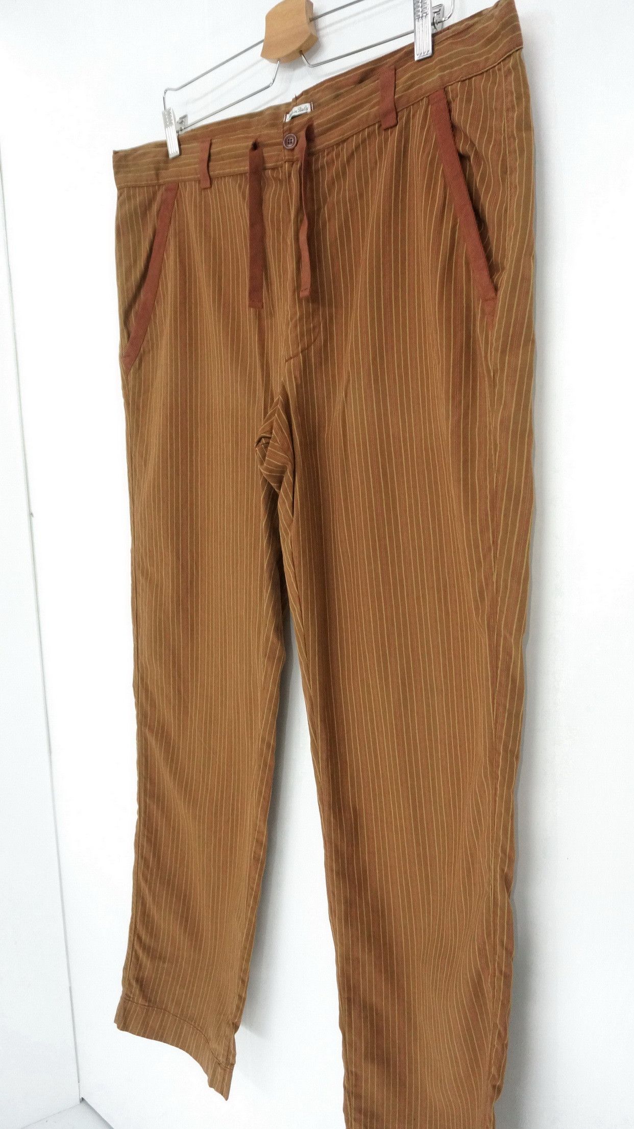 C.P. Company Rare! CP COMPANY Vintage Sunfaded Brown Striped Trouser Size US 39 - 1 Thumbnail