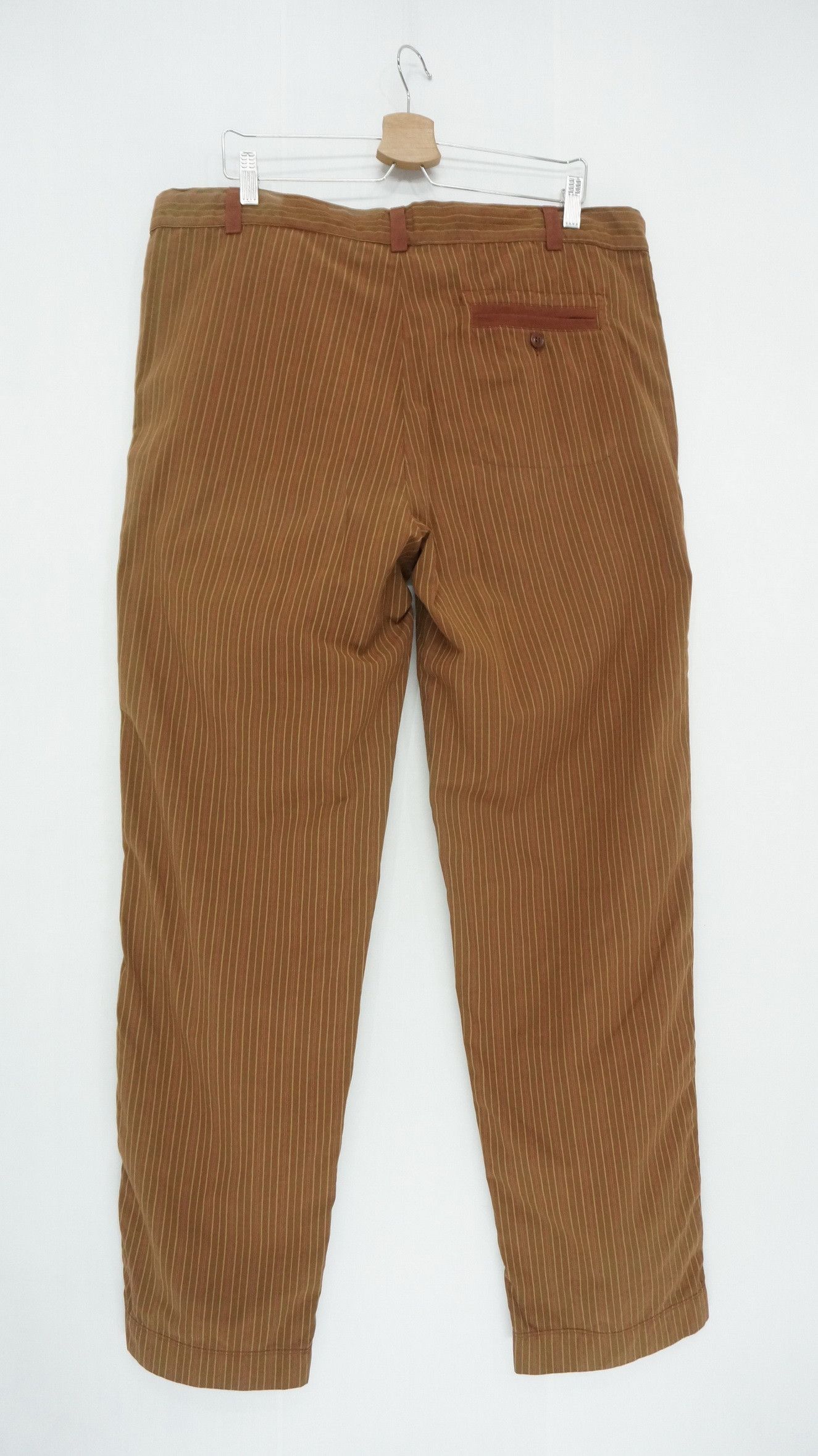 C.P. Company Rare! CP COMPANY Vintage Sunfaded Brown Striped Trouser Size US 39 - 3 Thumbnail
