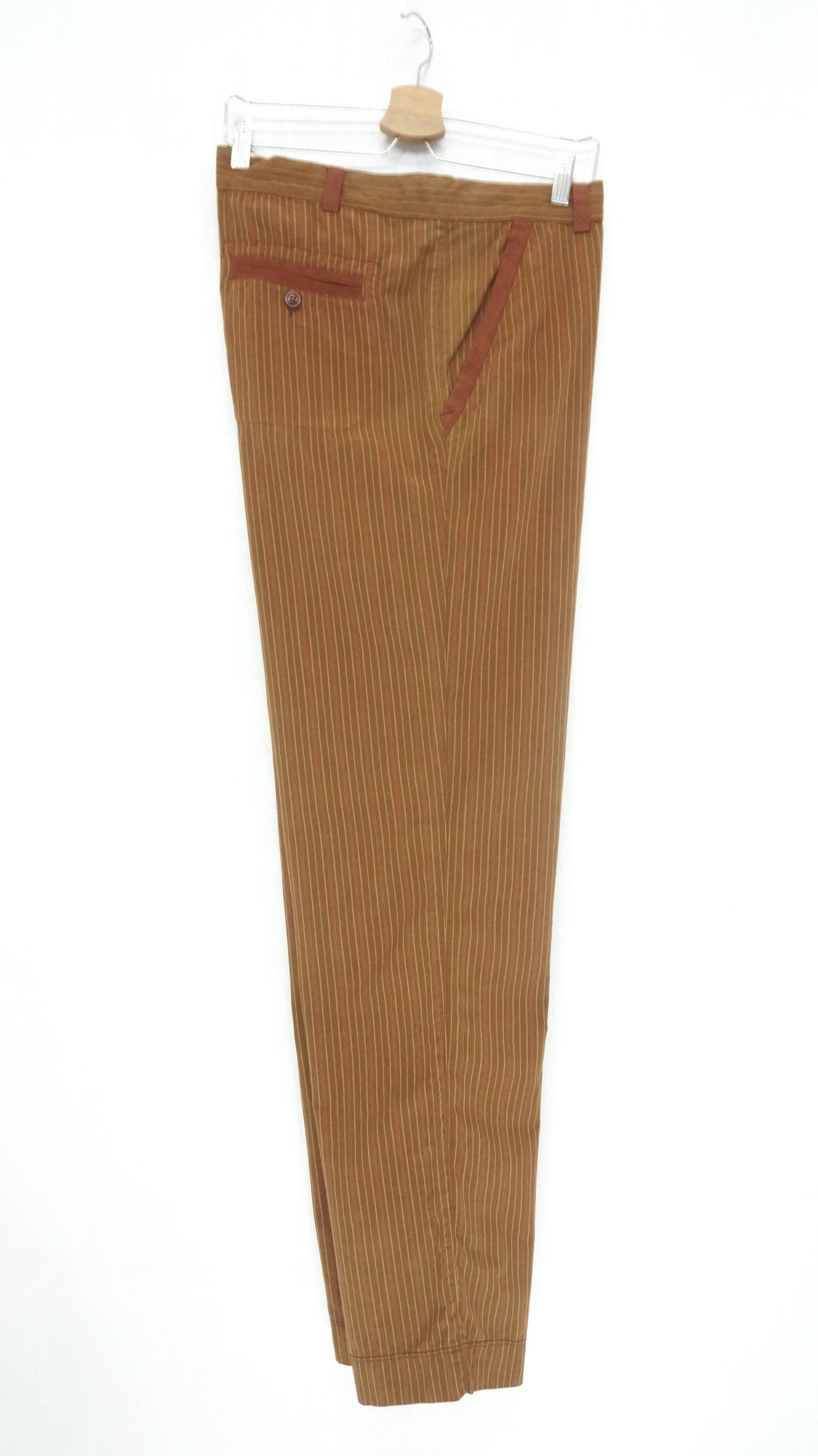 C.P. Company Rare! CP COMPANY Vintage Sunfaded Brown Striped Trouser Size US 39 - 10 Thumbnail