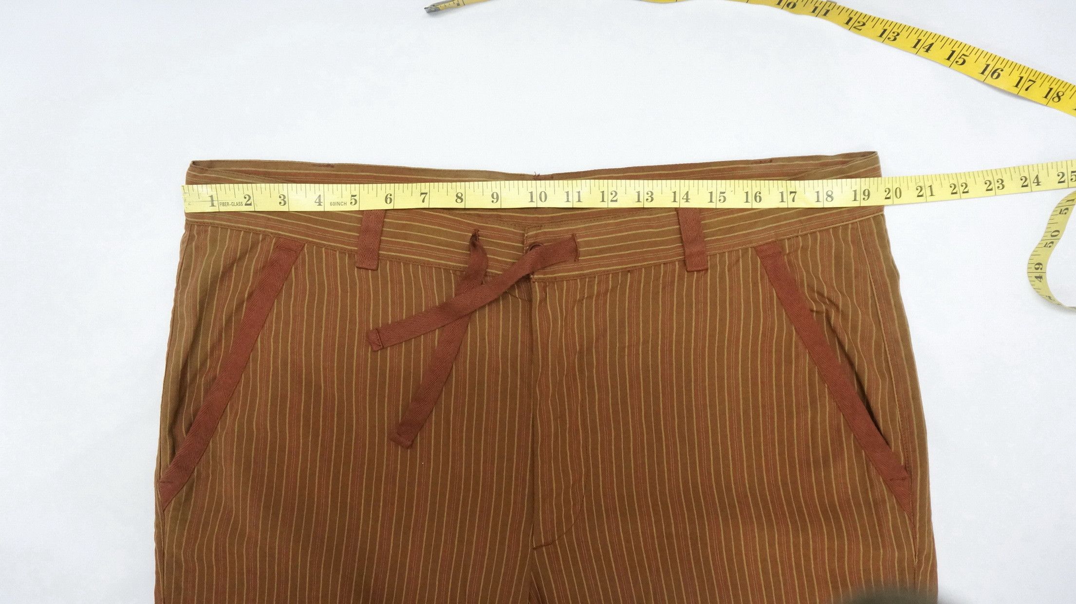 C.P. Company Rare! CP COMPANY Vintage Sunfaded Brown Striped Trouser Size US 39 - 11 Thumbnail