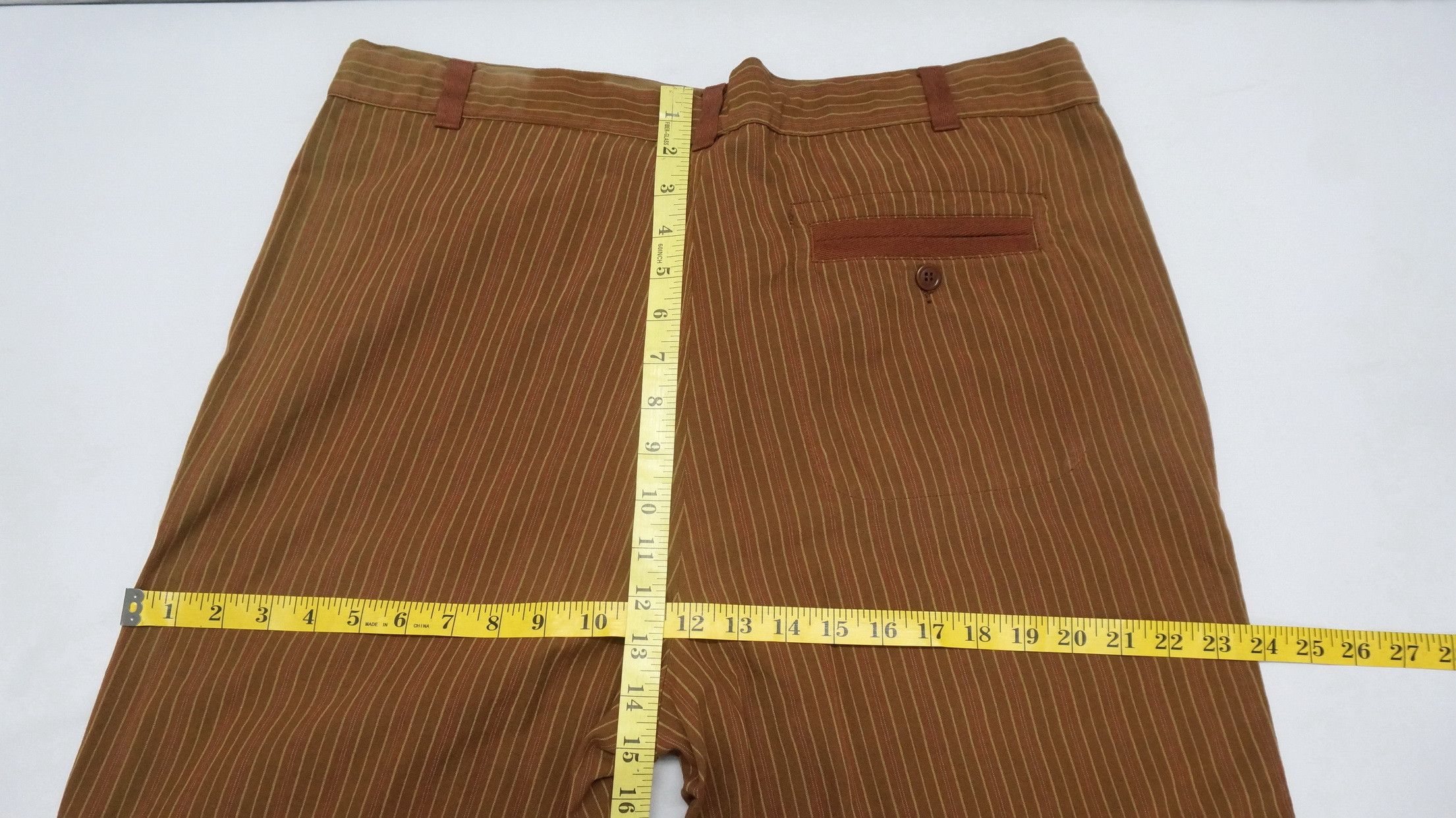 C.P. Company Rare! CP COMPANY Vintage Sunfaded Brown Striped Trouser Size US 39 - 16 Thumbnail