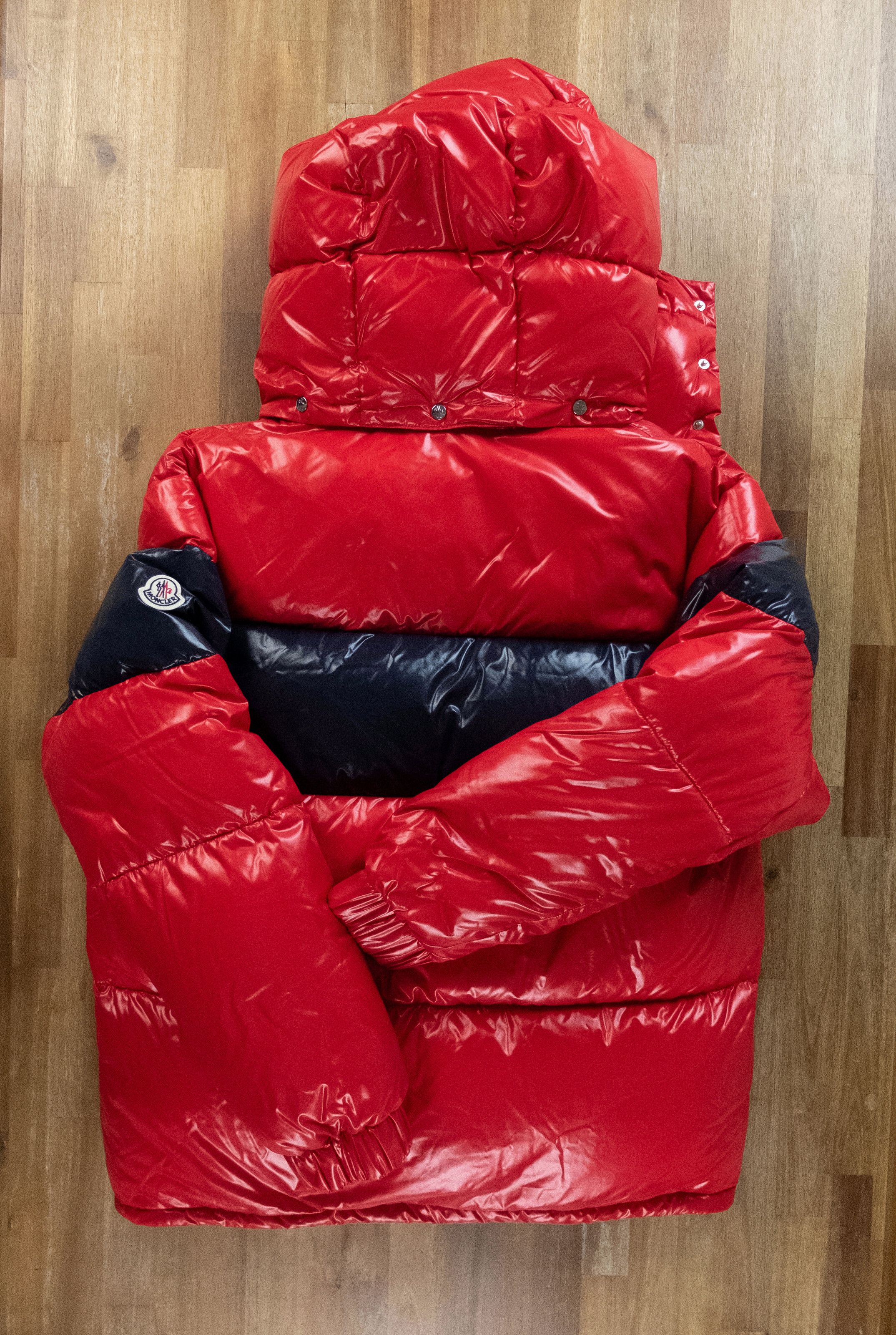 Moncler MONCLER Gary red quilted down patch hooded jacket - 3XL / 6 Size US XXL / EU 58 / 5 - 17 Thumbnail