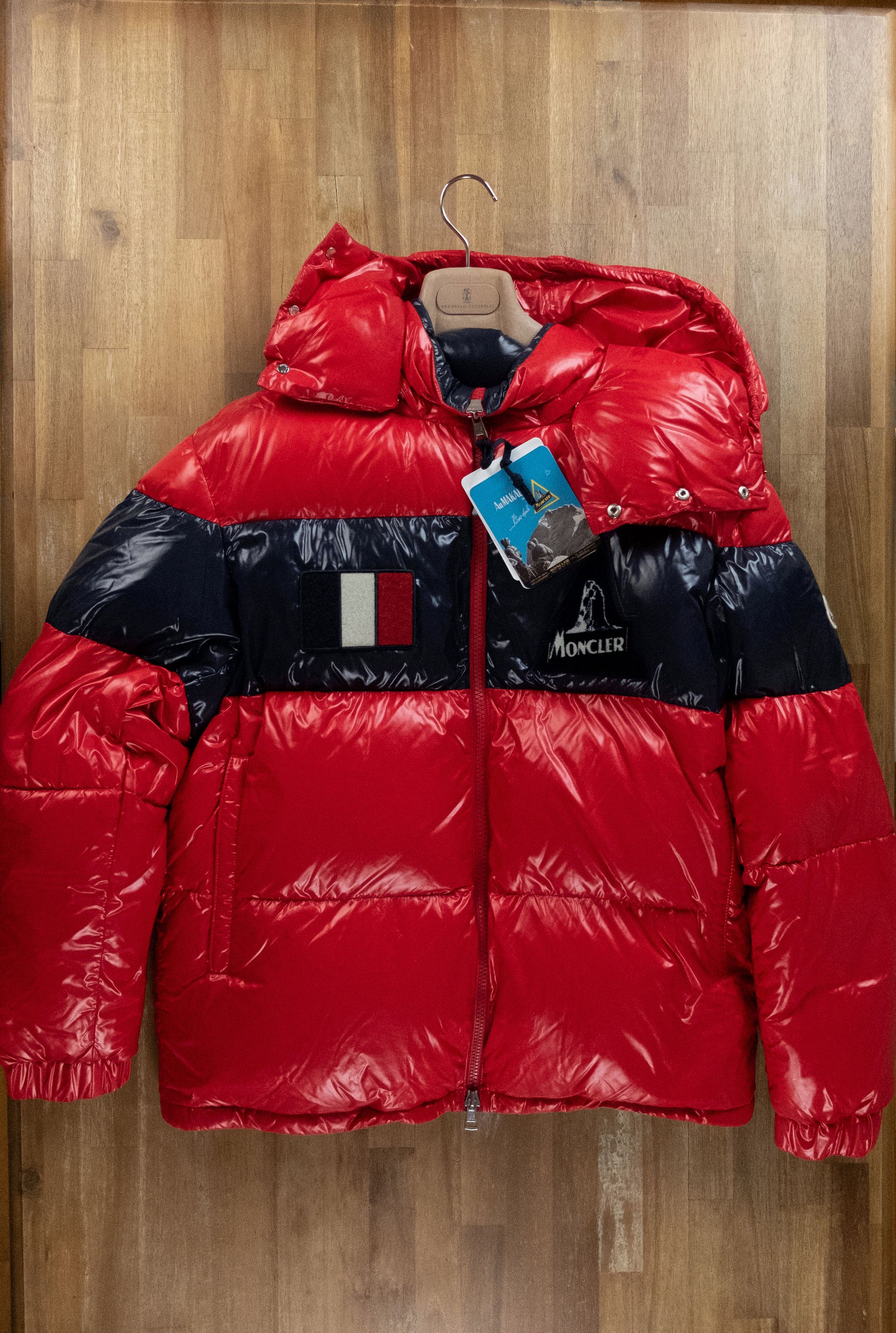 Moncler MONCLER Gary red quilted down patch hooded jacket - 3XL / 6 Size US XXL / EU 58 / 5 - 3 Thumbnail