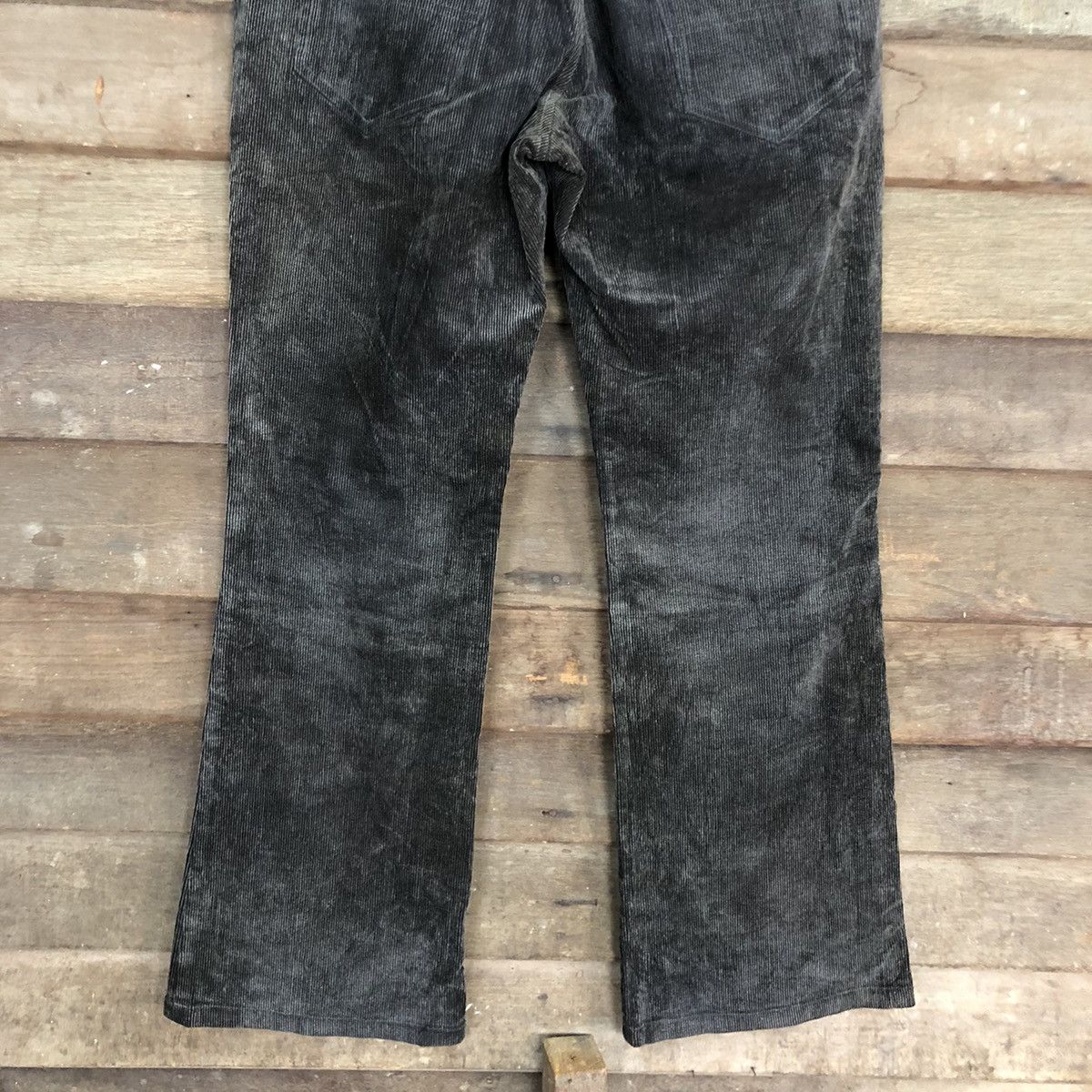 Katharine Hamnett London DL Katharine Hamnett London Black faded Corduroy Pants #5438 Size 30" / US 8 / IT 44 - 9 Thumbnail