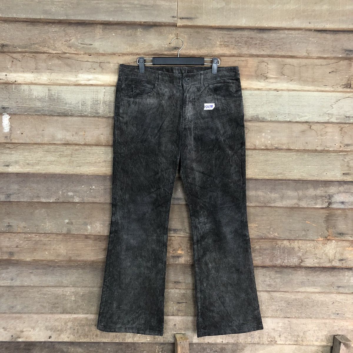 Katharine Hamnett London DL Katharine Hamnett London Black faded Corduroy Pants #5438 Size 30" / US 8 / IT 44 - 1 Thumbnail