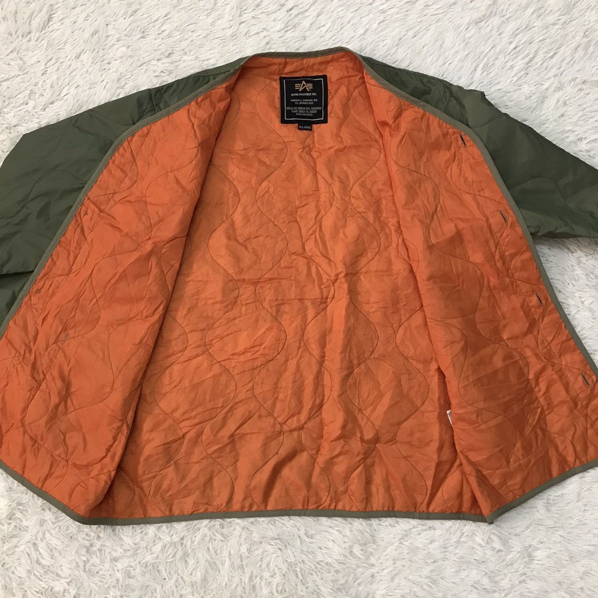 Alpha Industries Alpha Industries Quilted Outdoor Button Jacket Size US XL / EU 56 / 4 - 13 Thumbnail