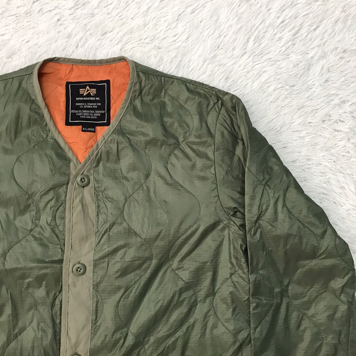 Alpha Industries Alpha Industries Quilted Outdoor Button Jacket Size US XL / EU 56 / 4 - 4 Thumbnail