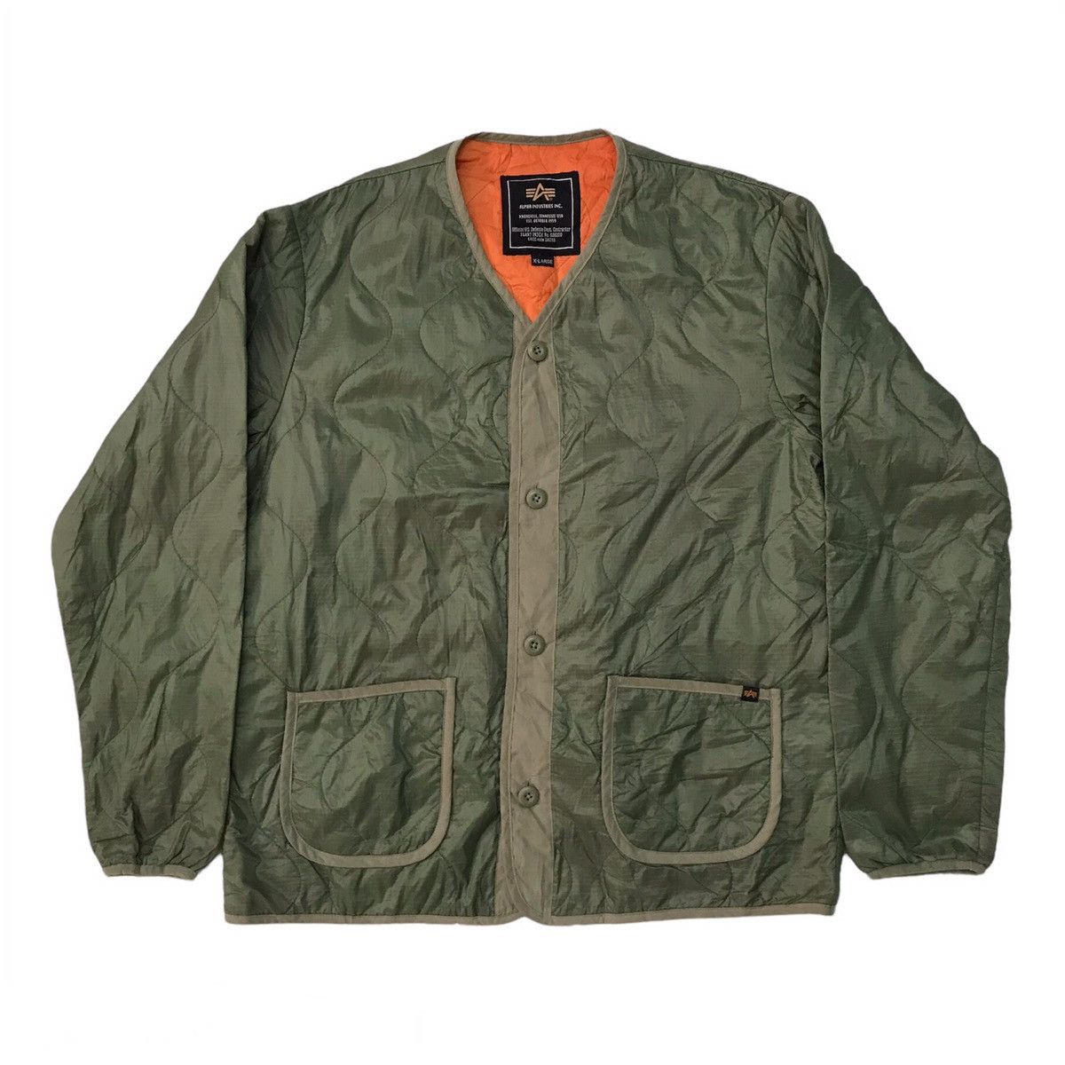 Alpha Industries Alpha Industries Quilted Outdoor Button Jacket Size US XL / EU 56 / 4 - 1 Thumbnail