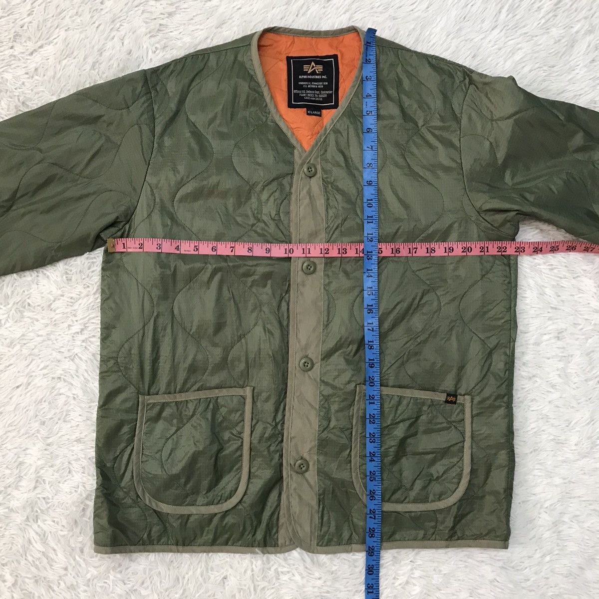Alpha Industries Alpha Industries Quilted Outdoor Button Jacket Size US XL / EU 56 / 4 - 17 Thumbnail
