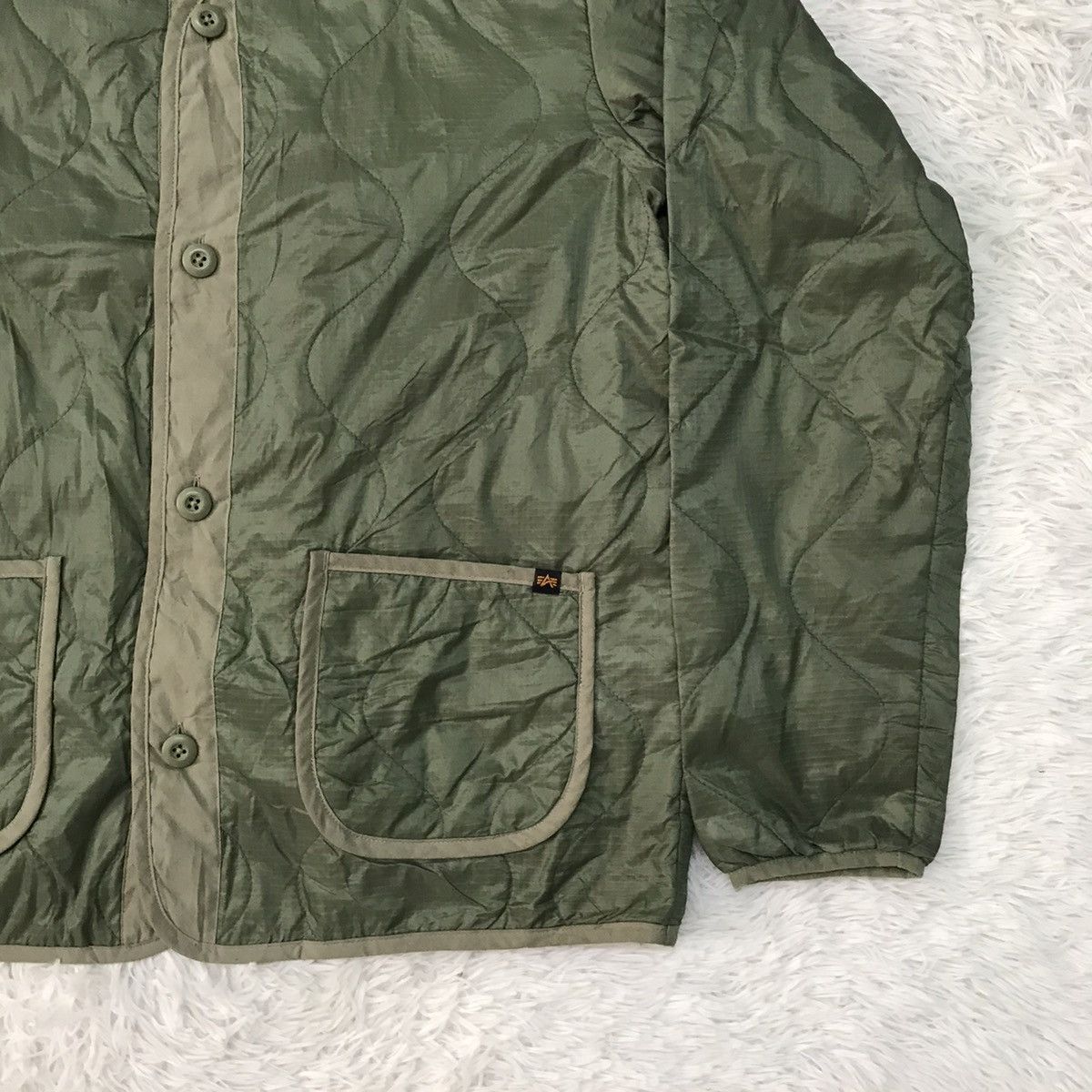 Alpha Industries Alpha Industries Quilted Outdoor Button Jacket Size US XL / EU 56 / 4 - 6 Thumbnail