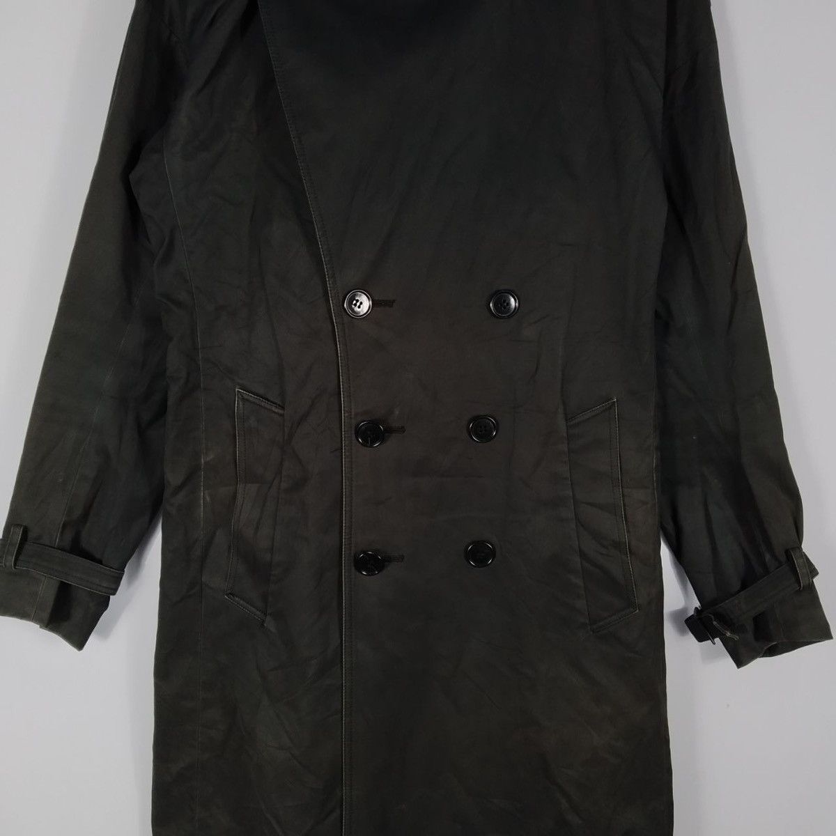 Japanese Brand × Lad Musician × Vintage Vintage Lad Musician Double Collar Punk Style Long Coat Size US S / EU 44-46 / 1 - 6 Thumbnail