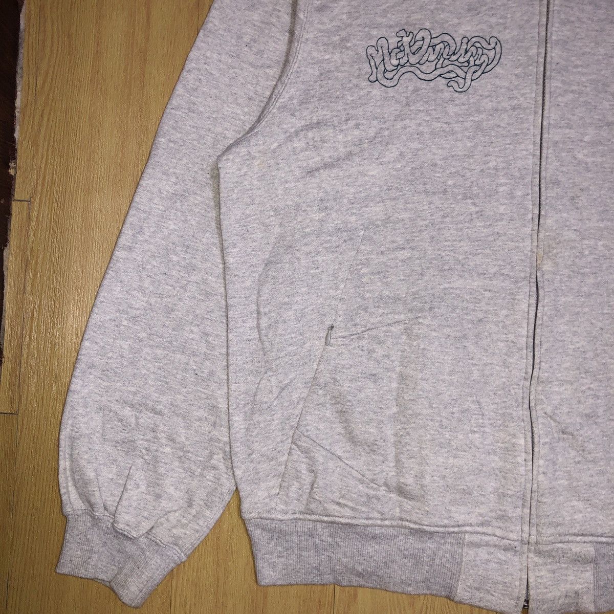 Undercover UNDERCOVERISM COLLECTION GREY SWEAT BOMBER WITH MAT BRAIN Size US L / EU 52-54 / 3 - 6 Thumbnail