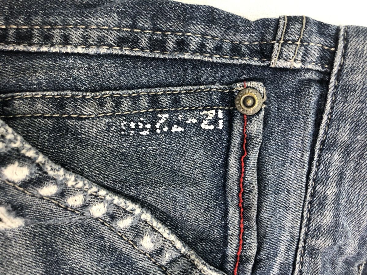 Japanese Brand Japanese IZ 7250 Distressed Denim Utility Multipocket Cargo Size US 30 / EU 46 - 11 Thumbnail
