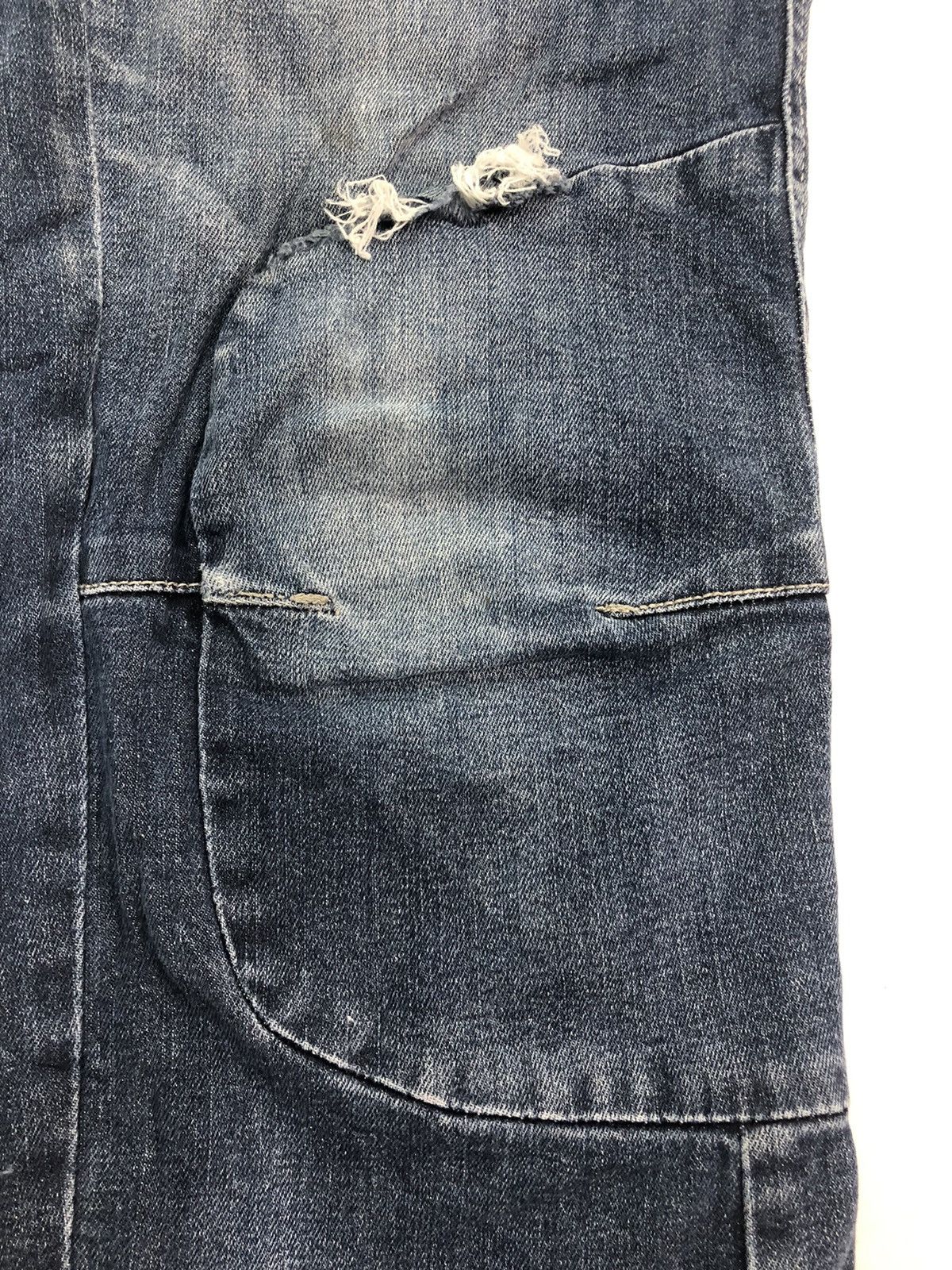 Japanese Brand Japanese IZ 7250 Distressed Denim Utility Multipocket Cargo Size US 30 / EU 46 - 6 Thumbnail
