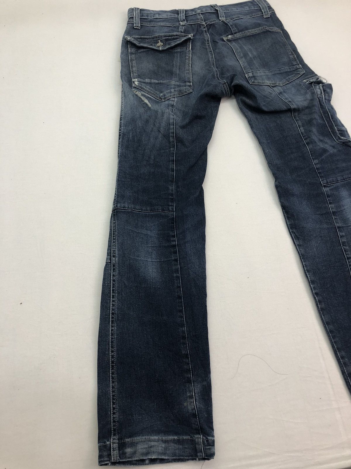 Japanese Brand Japanese IZ 7250 Distressed Denim Utility Multipocket Cargo Size US 30 / EU 46 - 15 Thumbnail