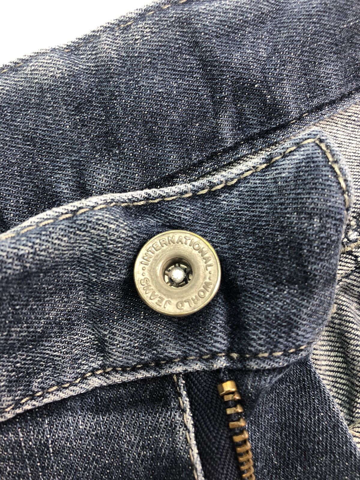 Japanese Brand Japanese IZ 7250 Distressed Denim Utility Multipocket Cargo Size US 30 / EU 46 - 12 Thumbnail