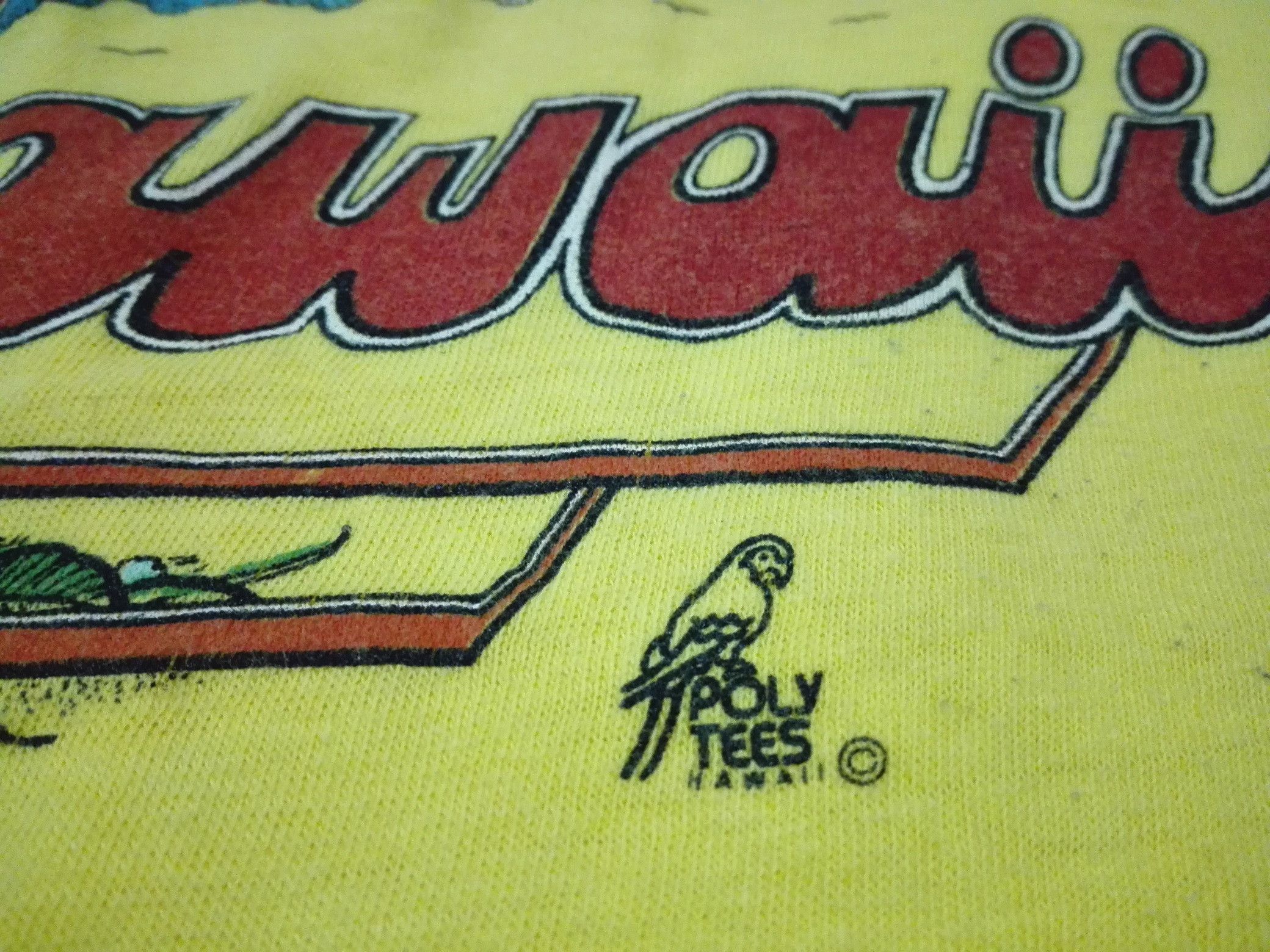 Vintage RARE VINTAGE 70s HAWAII RAINBOWS POLY TEES Size US M / EU 48-50 / 2 - 3 Thumbnail