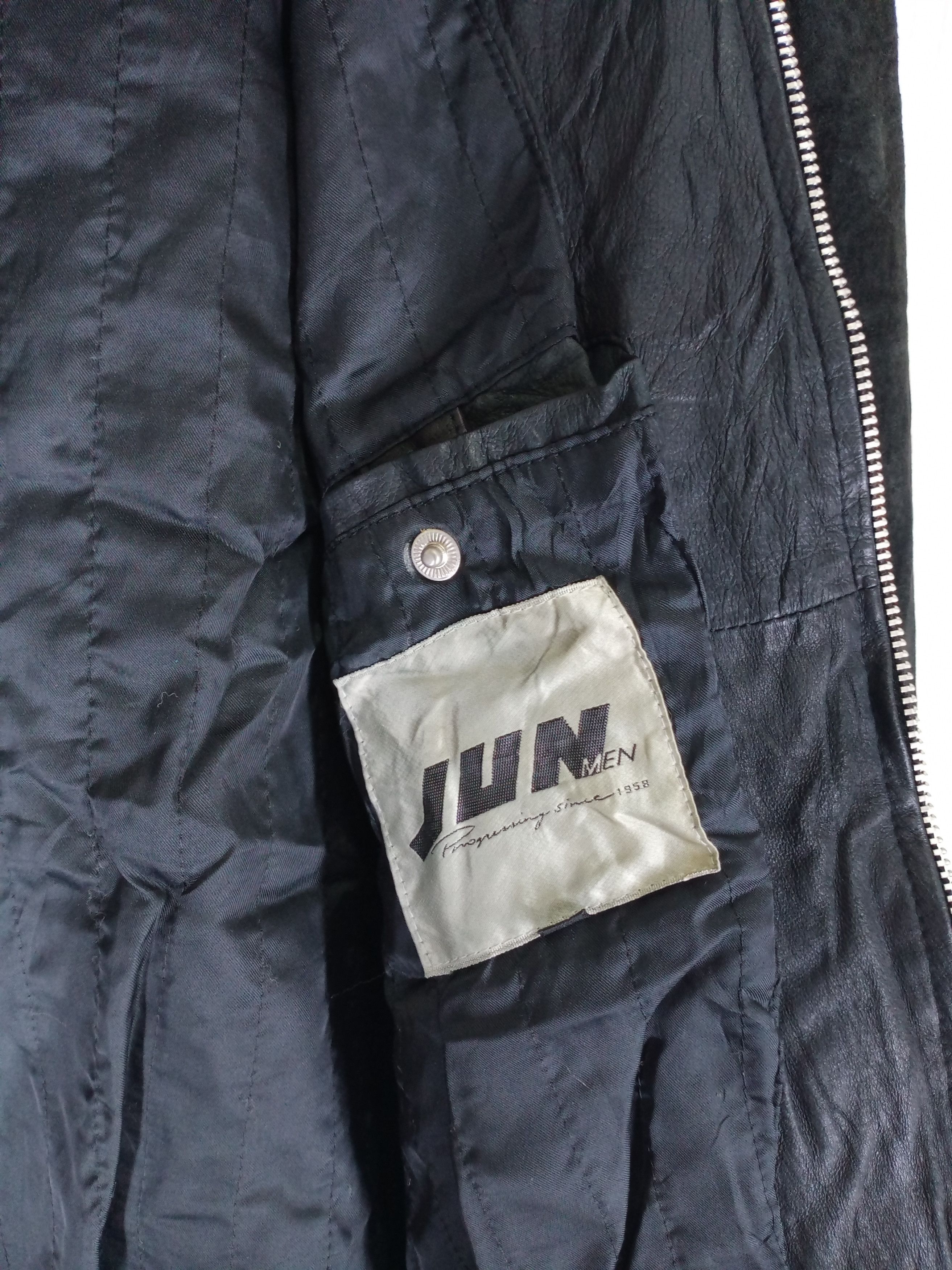 Jun Takahashi Vintage JUN Men Leather Suede Jacket Big Logo Size US M / EU 48-50 / 2 - 6 Thumbnail