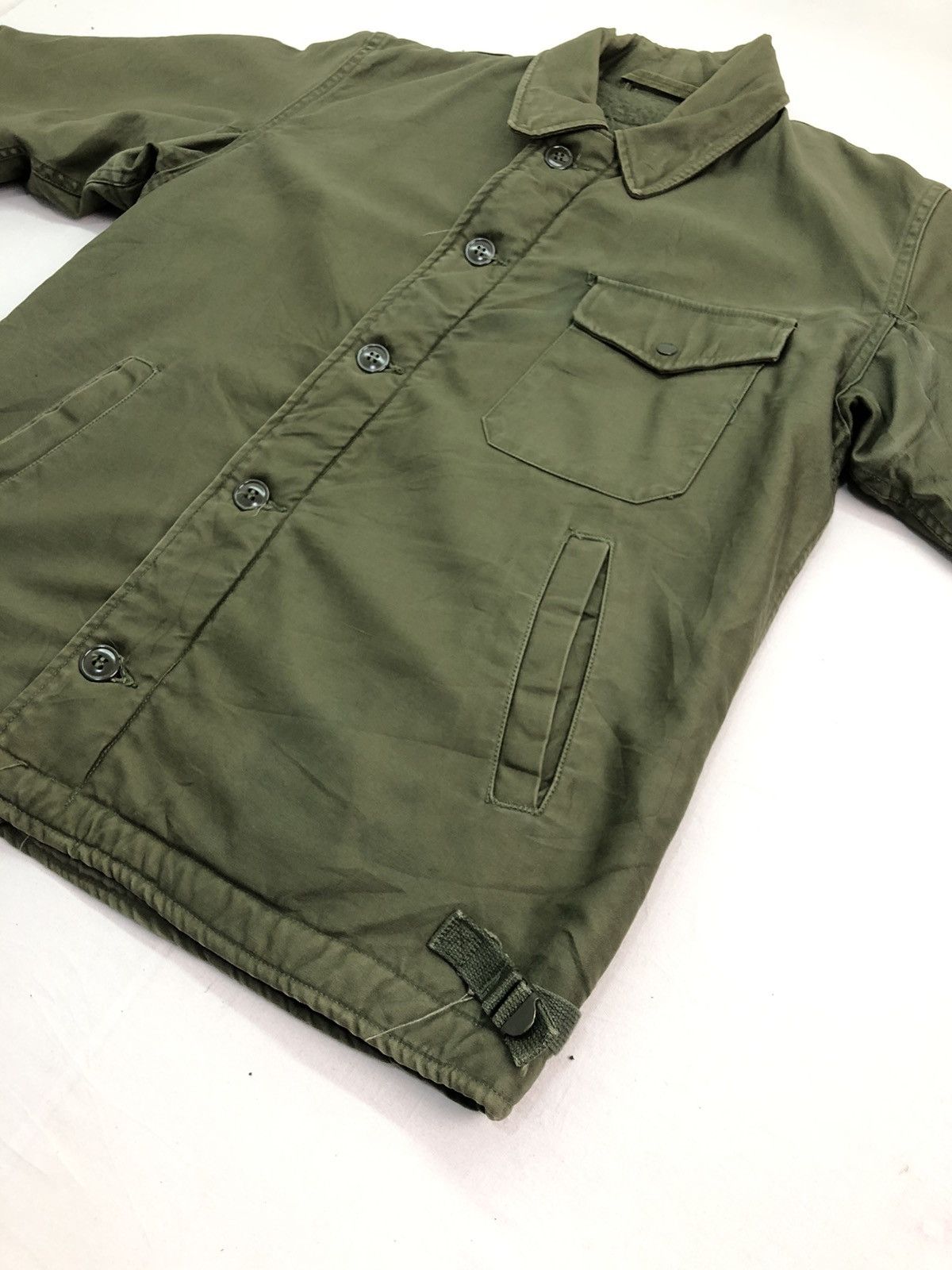 Vintage Military Heavy Green Army Jacket Size US L / EU 52-54 / 3 - 8 Thumbnail