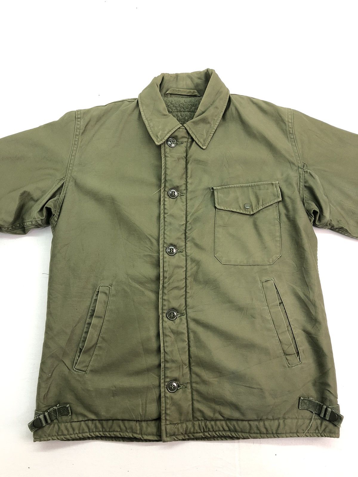 Vintage Military Heavy Green Army Jacket Size US L / EU 52-54 / 3 - 3 Thumbnail