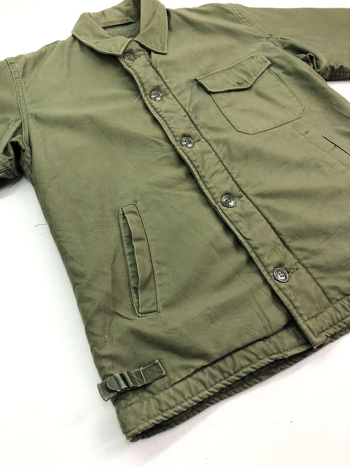 Vintage Military Heavy Green Army Jacket Size US L / EU 52-54 / 3 - 4 Thumbnail