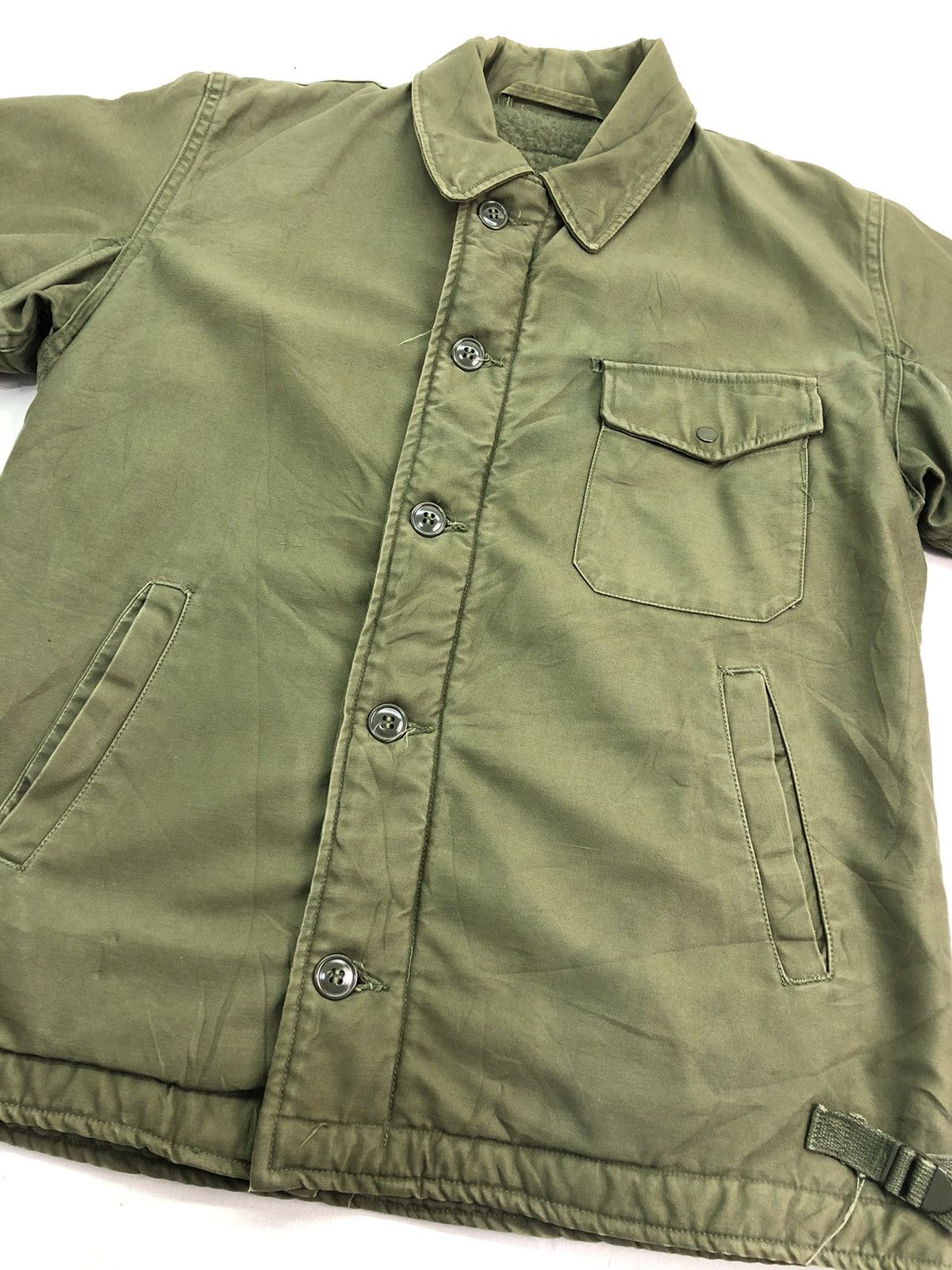 Vintage Military Heavy Green Army Jacket Size US L / EU 52-54 / 3 - 6 Thumbnail