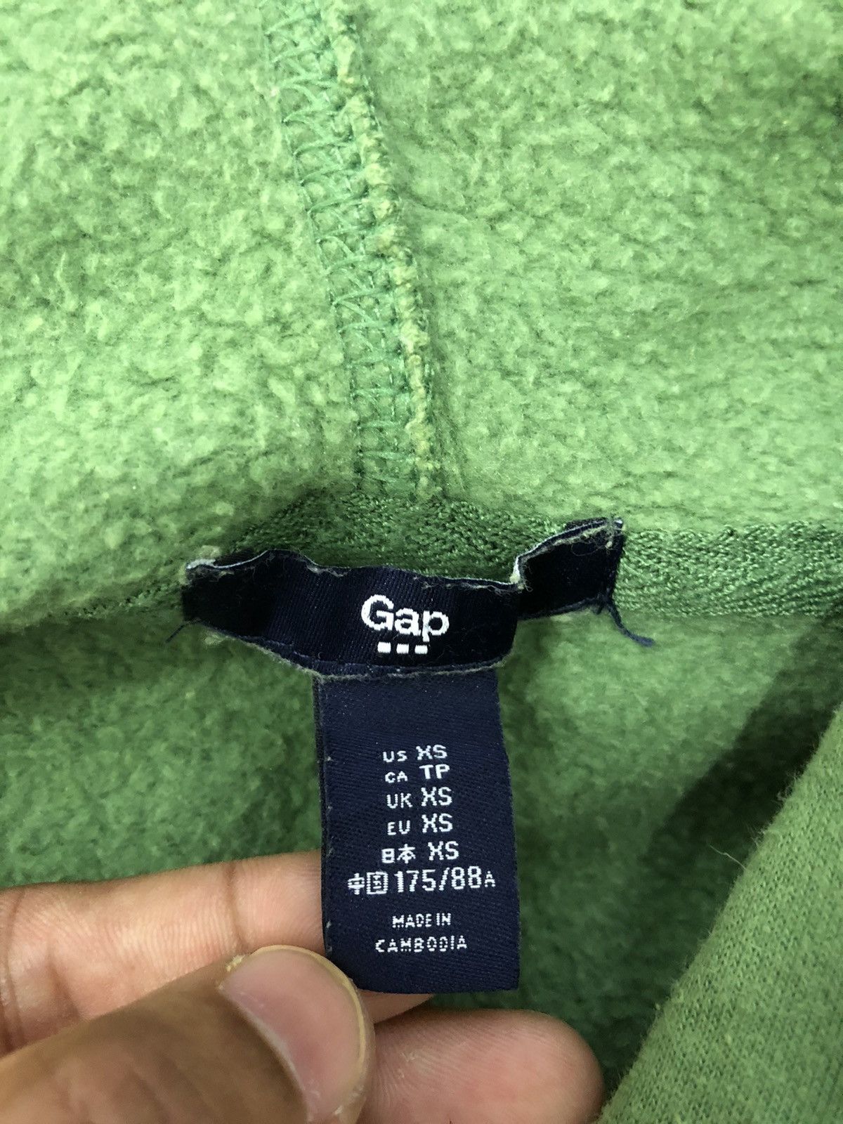 Gap Gap Green Hoodie Sweatshirt Size US XS / EU 42 / 0 - 12 Thumbnail