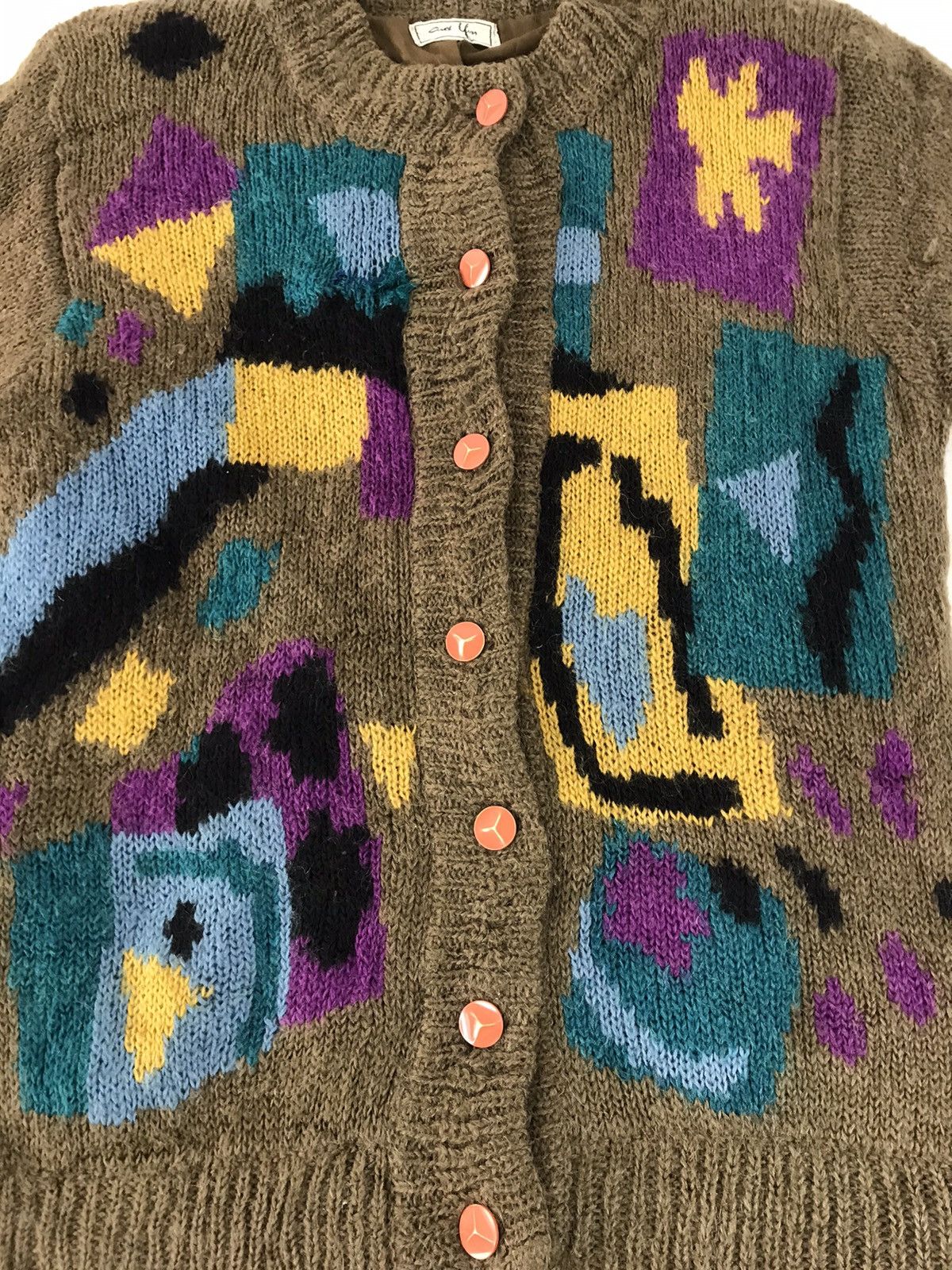 Other And You Hype Knitwear Abstract Design Cardigan Jacket Size US M / EU 48-50 / 2 - 2 Thumbnail