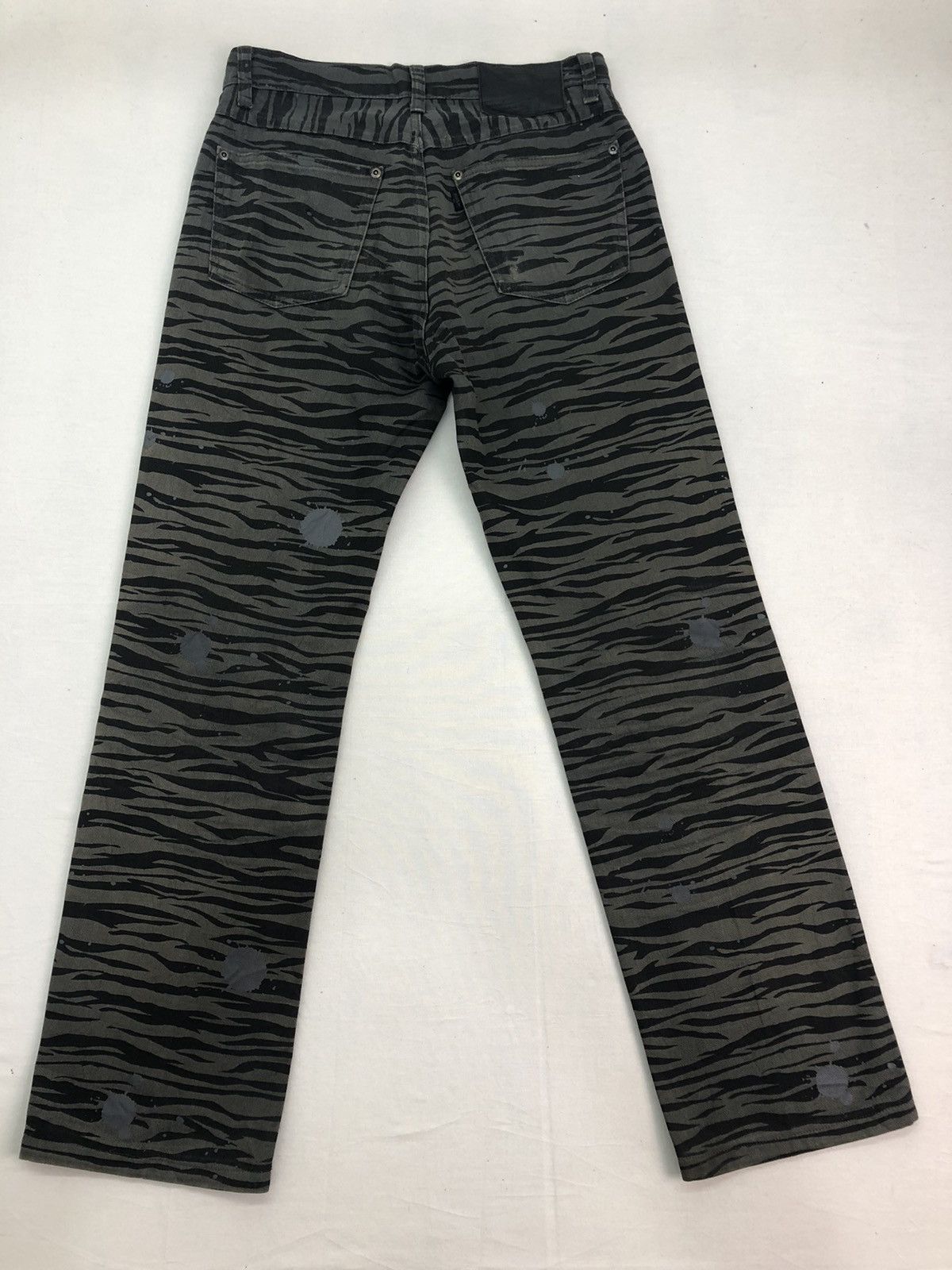 Japanese Brand × Vintage Japanese Dept Leopard strips Splatter Paint Pants Size US 28 / EU 44 - 12 Thumbnail