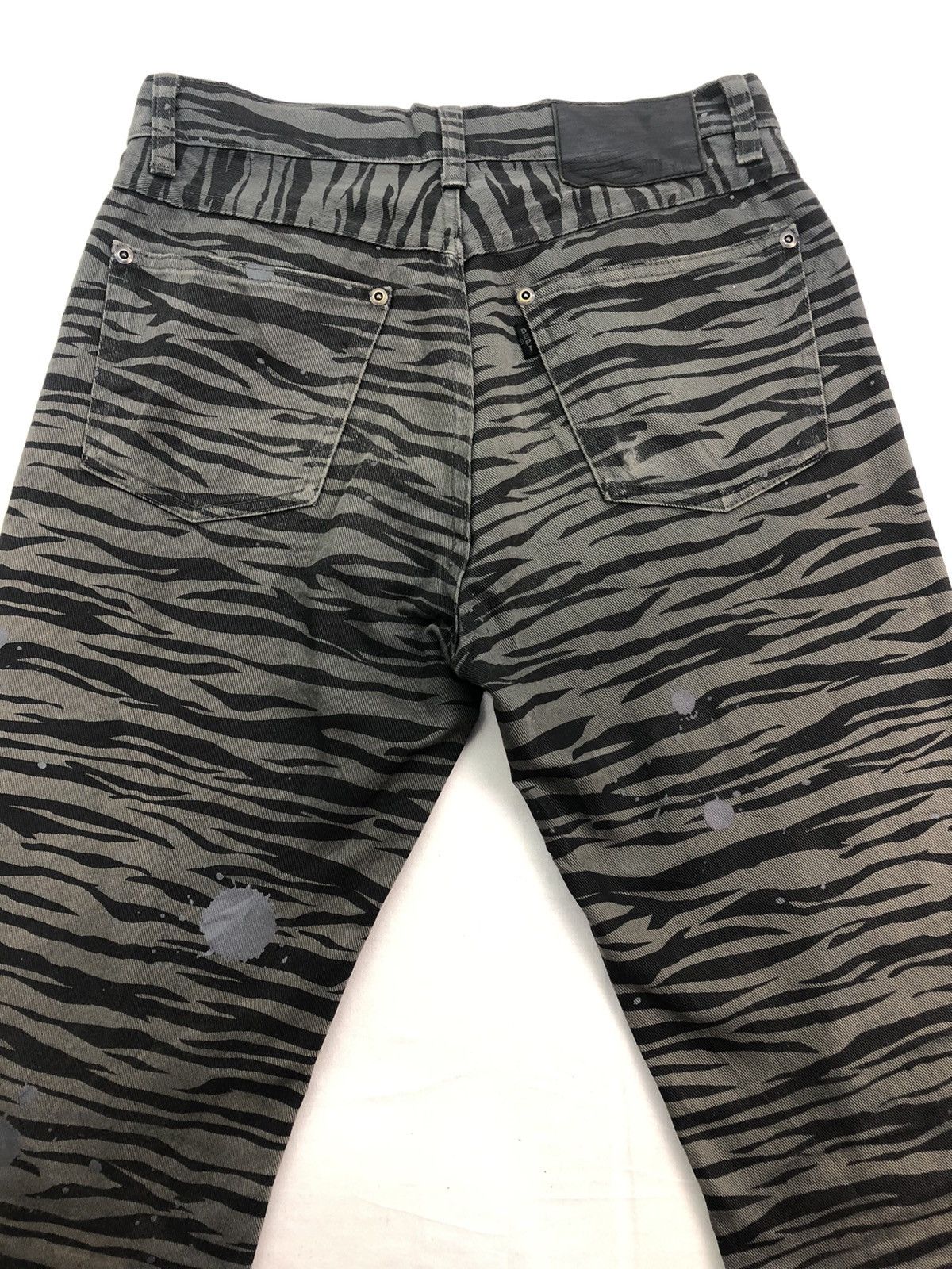 Japanese Brand × Vintage Japanese Dept Leopard strips Splatter Paint Pants Size US 28 / EU 44 - 13 Thumbnail