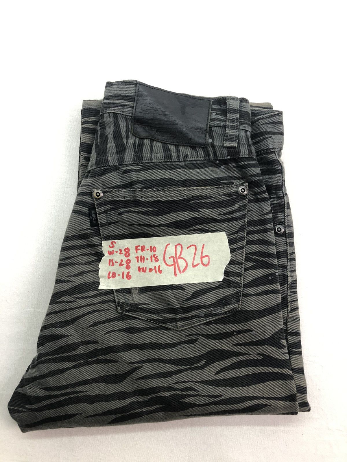 Japanese Brand × Vintage Japanese Dept Leopard strips Splatter Paint Pants Size US 28 / EU 44 - 17 Thumbnail