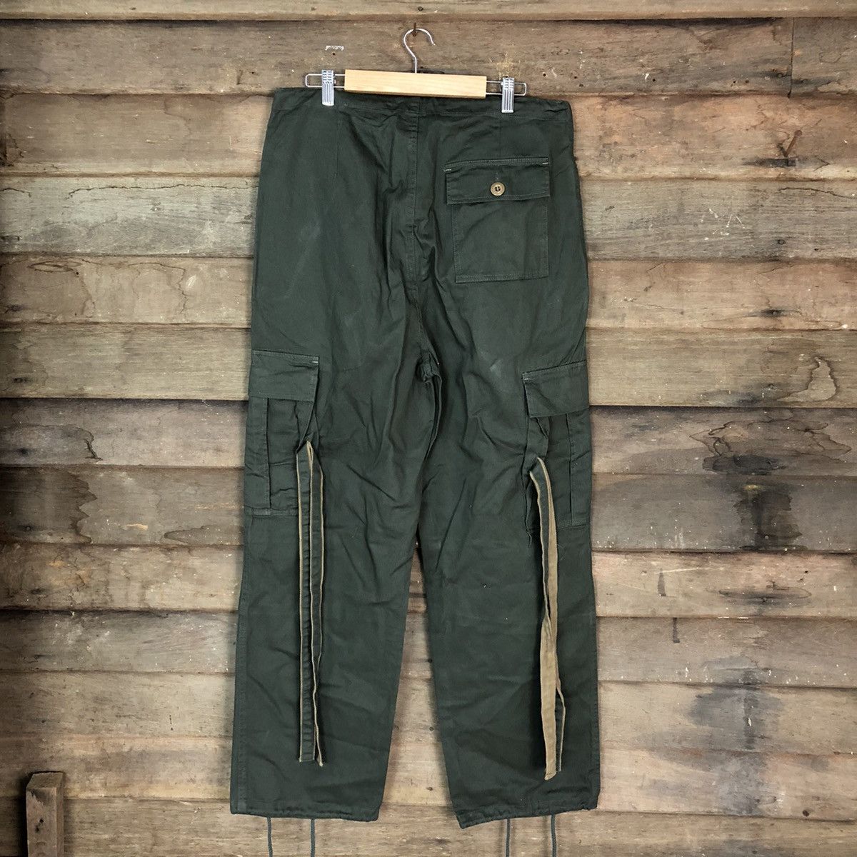 Japanese Brand DL Roshises Yp Trooph Cargo Multipocket Pants #1484 Size US 35 - 1 Thumbnail