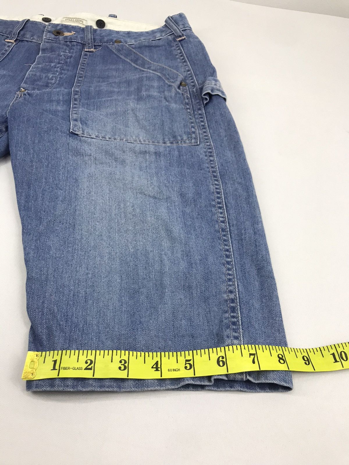 Japanese Brand × Lucky Brand Lucky Store Denim Short Pant Jeans Streewear Style Size US 32 / EU 48 - 9 Thumbnail