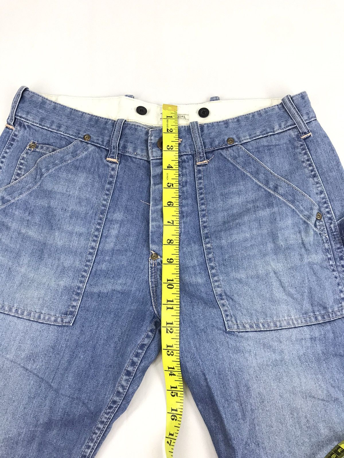 Japanese Brand × Lucky Brand Lucky Store Denim Short Pant Jeans Streewear Style Size US 32 / EU 48 - 6 Thumbnail