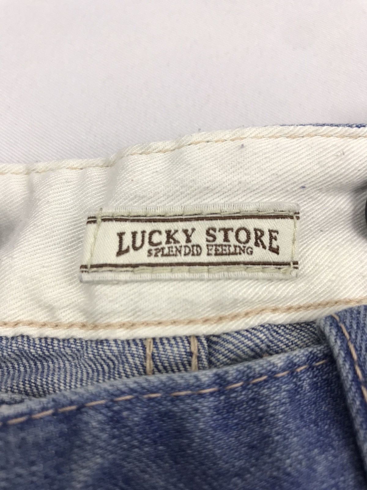 Japanese Brand × Lucky Brand Lucky Store Denim Short Pant Jeans Streewear Style Size US 32 / EU 48 - 3 Thumbnail