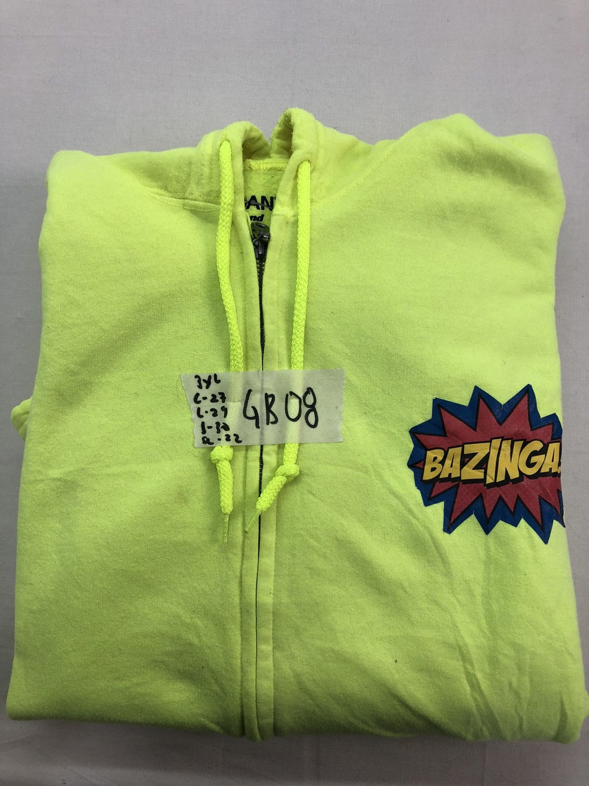 Gildan BAZINGA SWEATSHIRT HOODIE Size US XXL / EU 58 / 5 - 11 Thumbnail